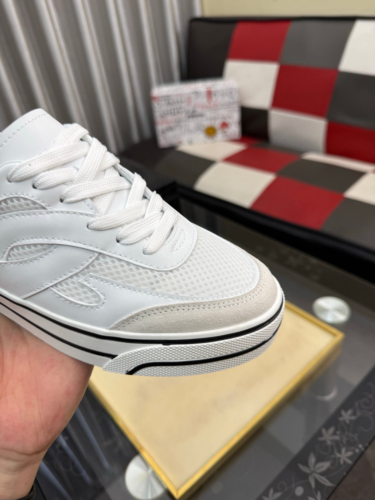 Dolce & Gabbana DG Silk Calfskin & Nubuck Casual Sneakers