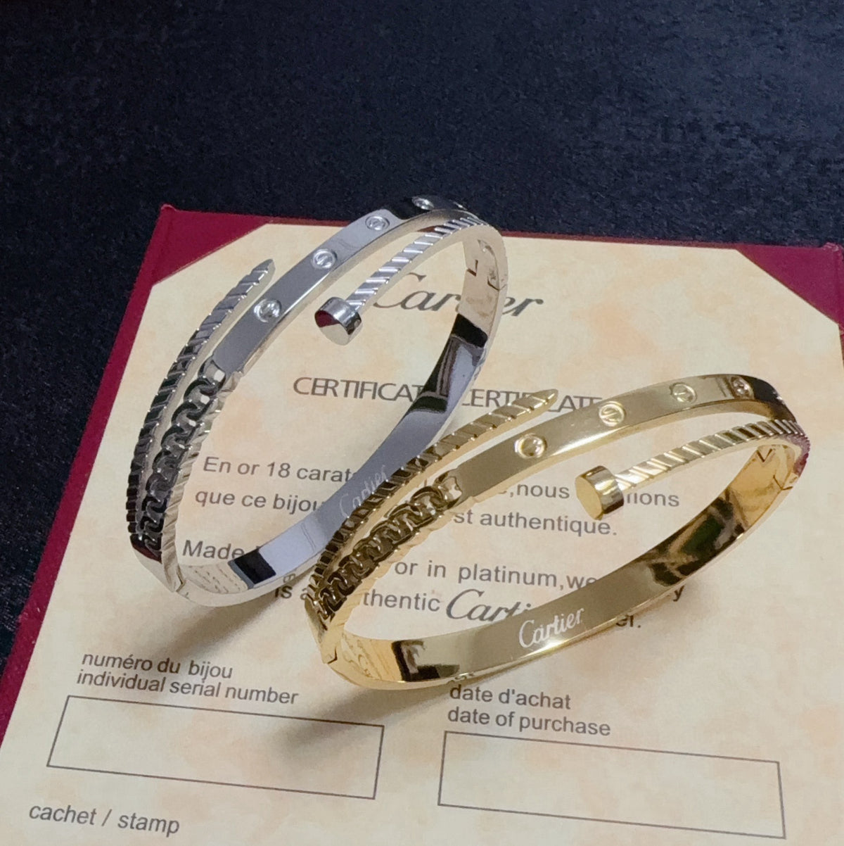 white delicate Bangle for women - alternate angle view 3