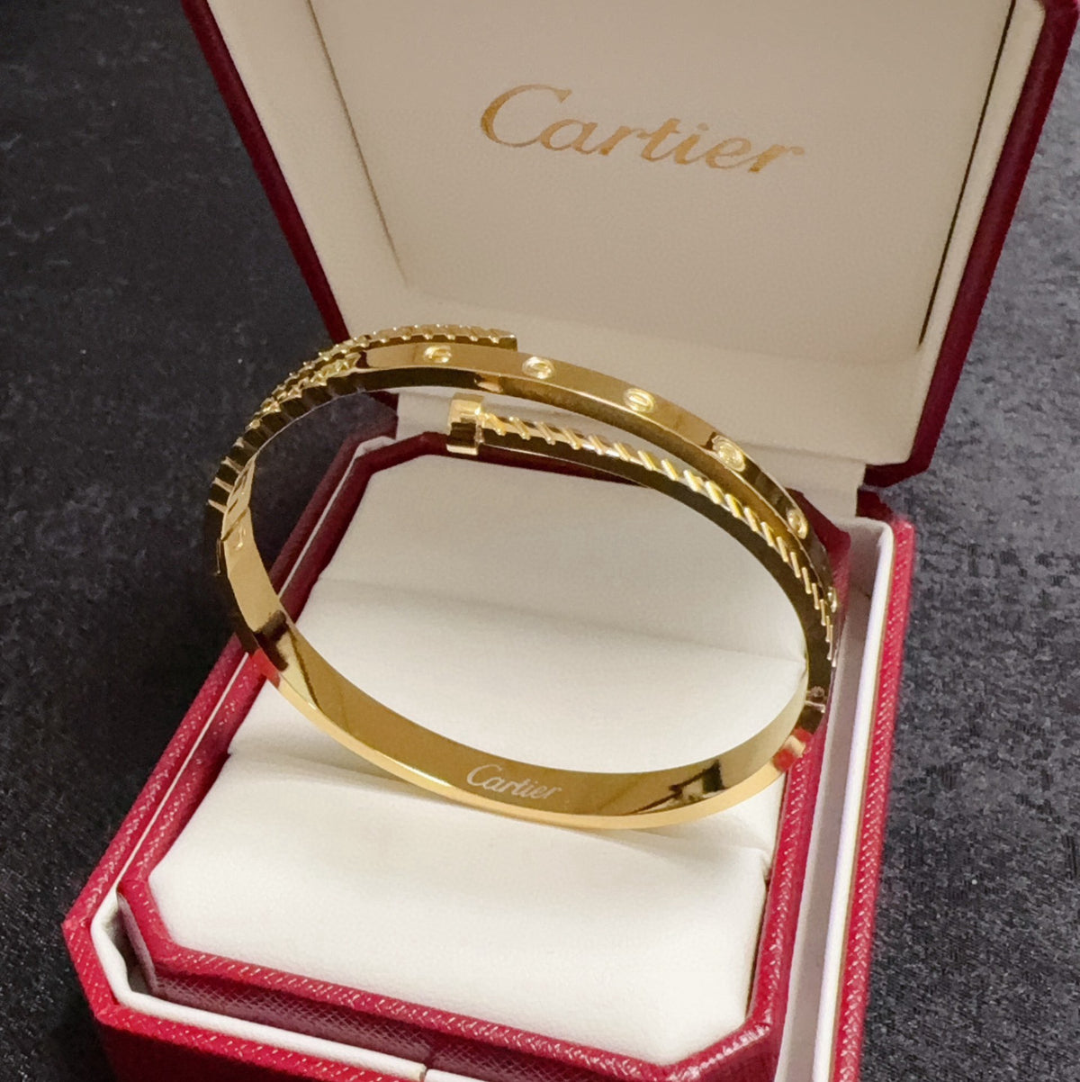 white delicate Bangle for women - alternate angle view 7