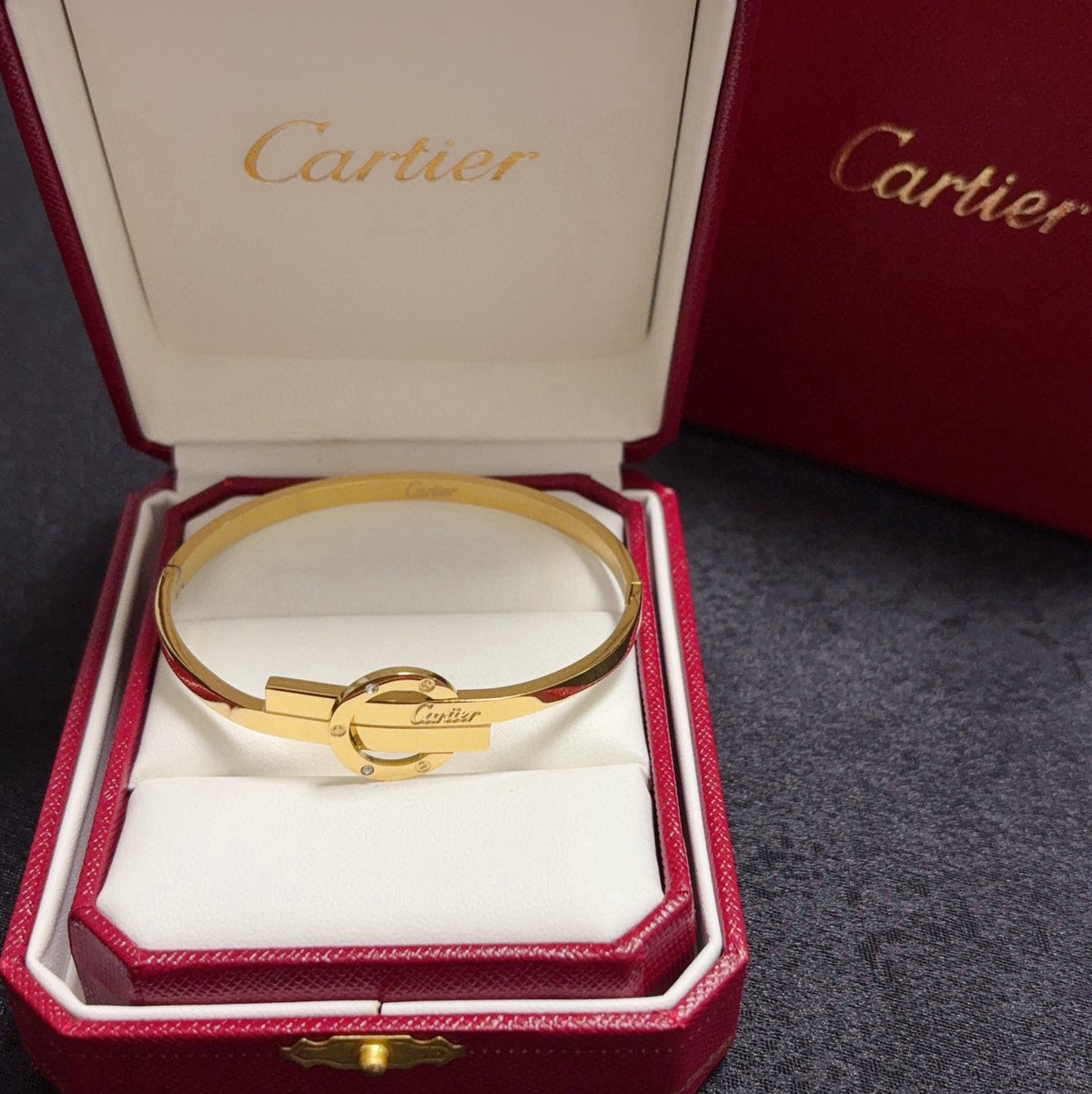 white delicate Bangle for women - alternate angle view 5