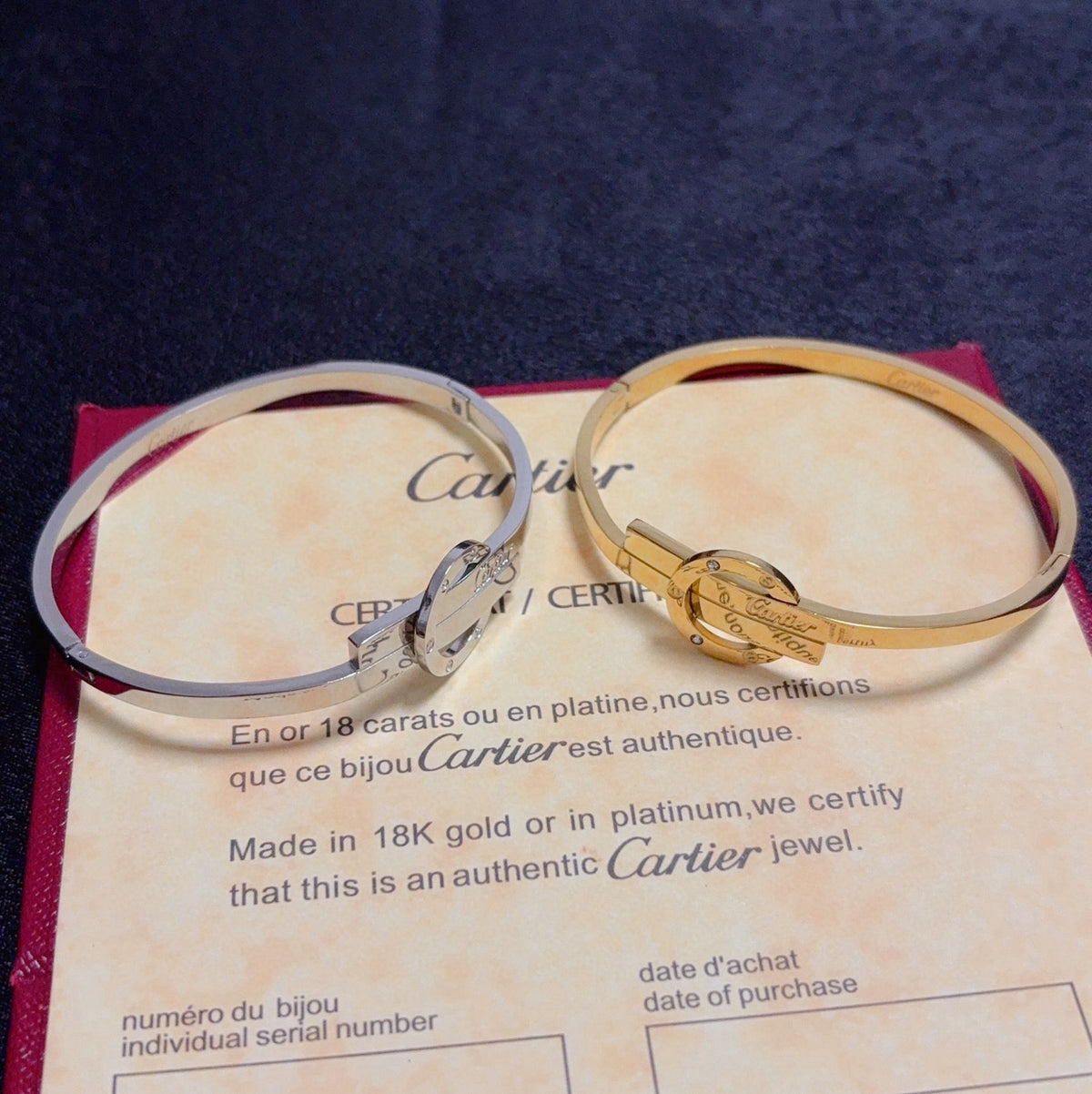 white delicate Bangle for women - alternate angle view 3