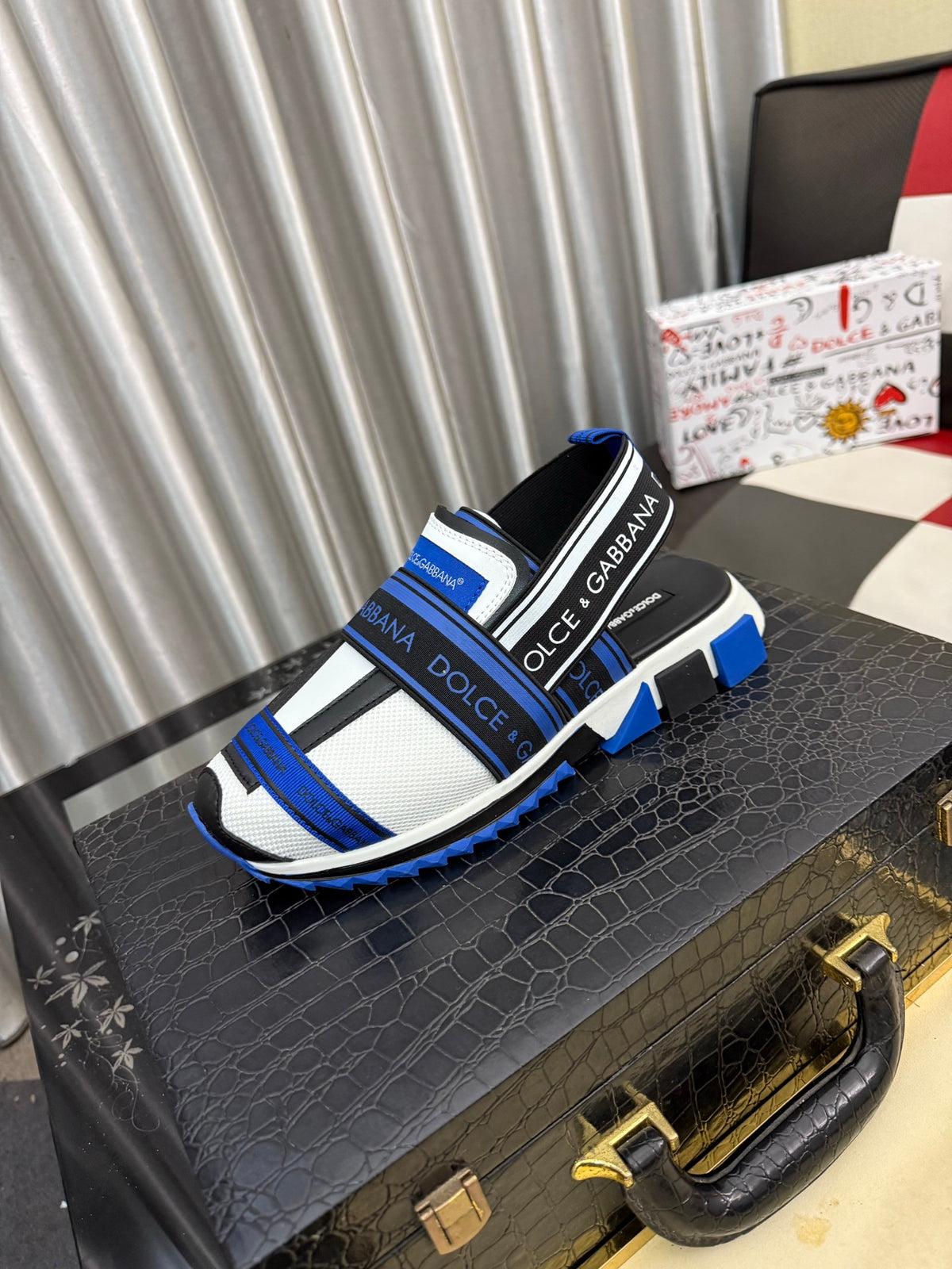 Dolce & Gabbana DG Men's PVC Slides with Molded TPU Sole