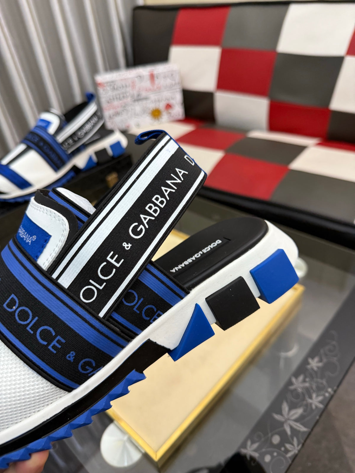Dolce & Gabbana DG Men's PVC Slides with Molded TPU Sole