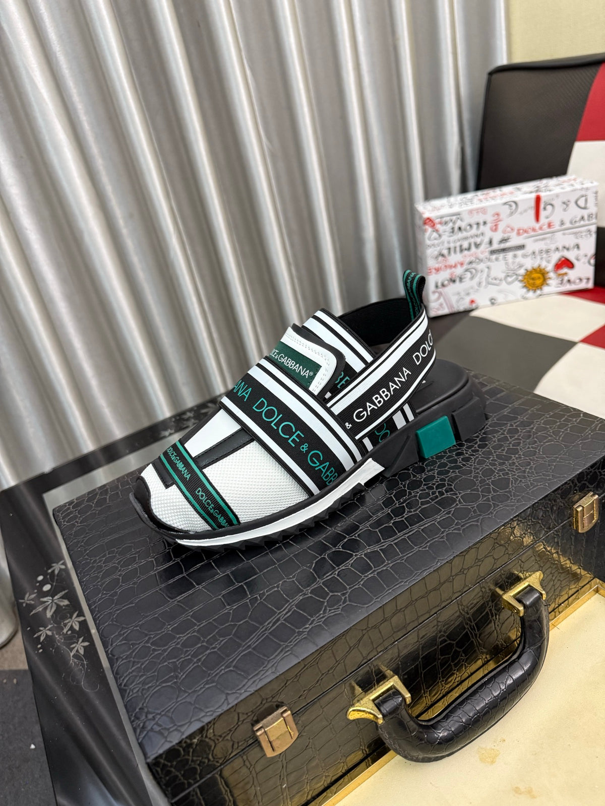 Dolce & Gabbana DG Men's PVC Slides with Molded TPU Sole