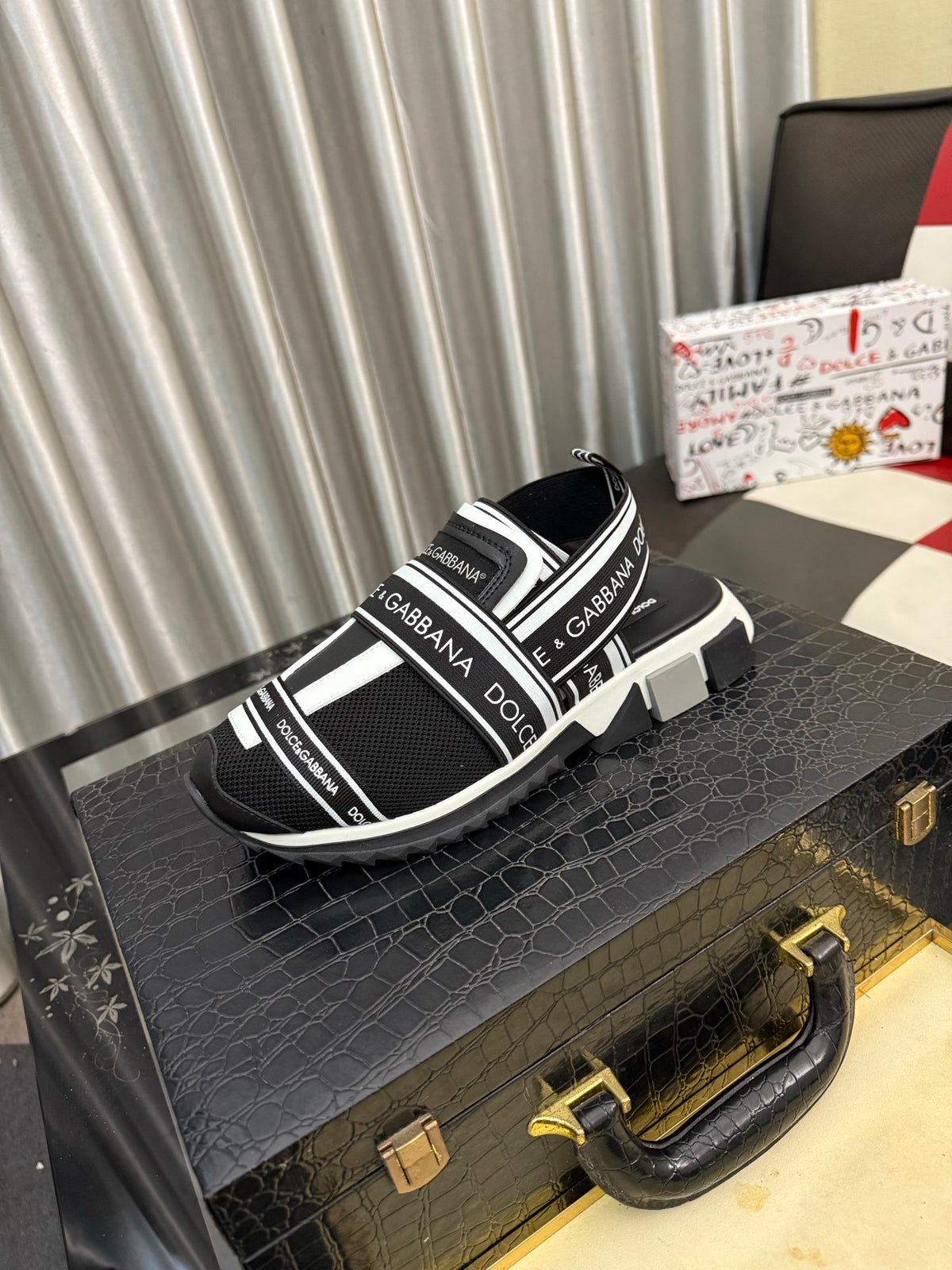 Dolce & Gabbana DG Men's PVC Slides with Molded TPU Sole