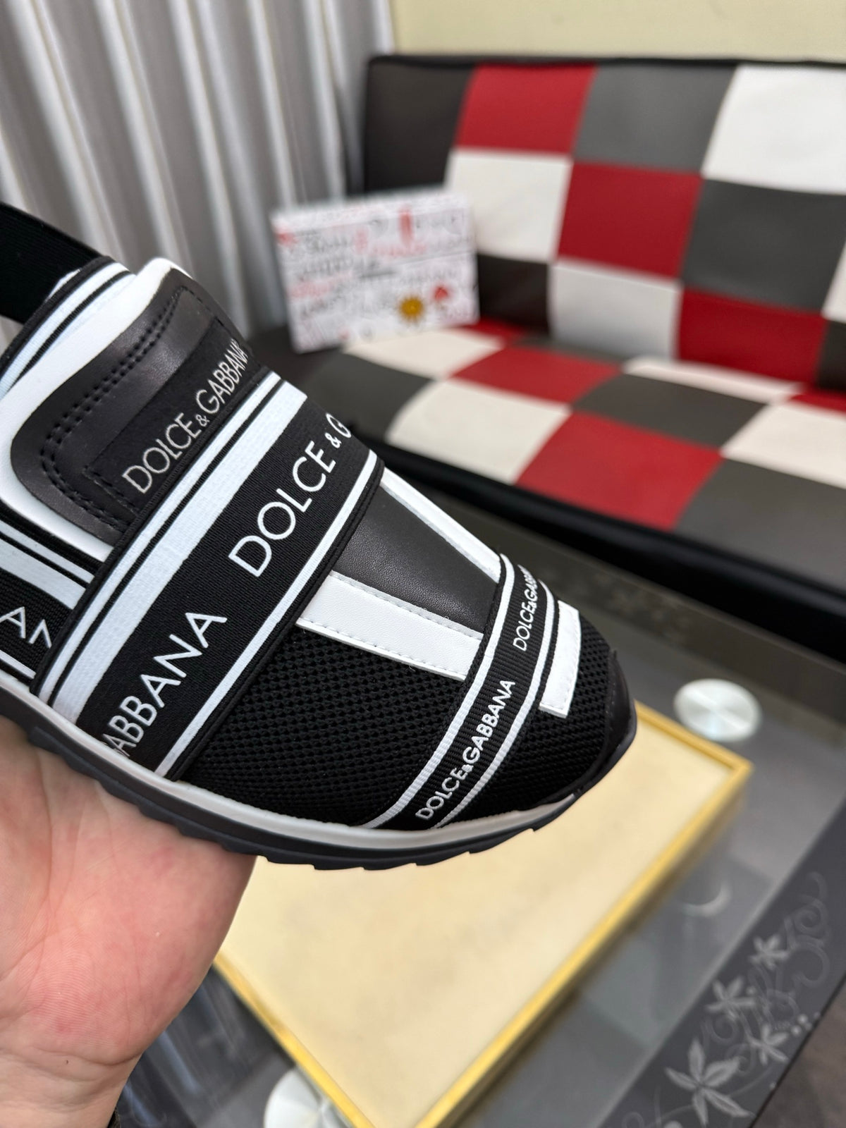 Dolce & Gabbana DG Men's PVC Slides with Molded TPU Sole