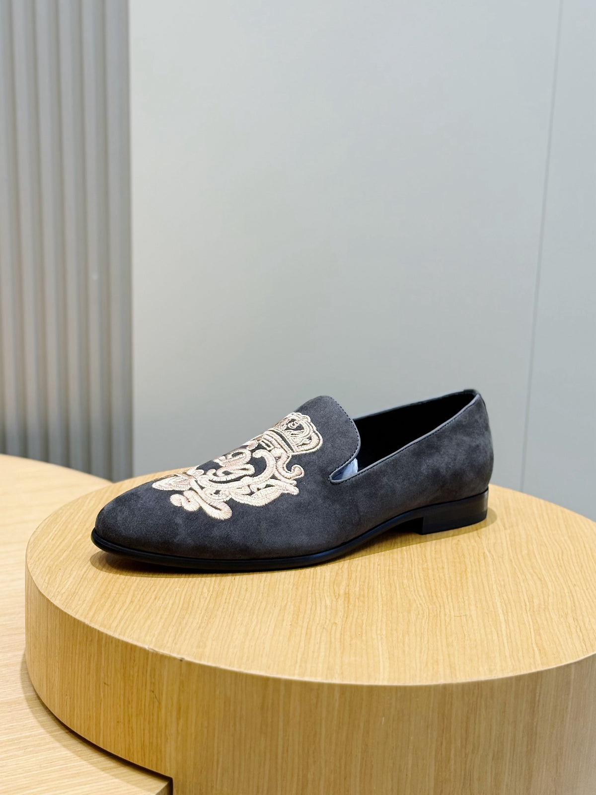 Dolce & Gabbana DG Men's Moccasin Loafers with Metal Horsebit