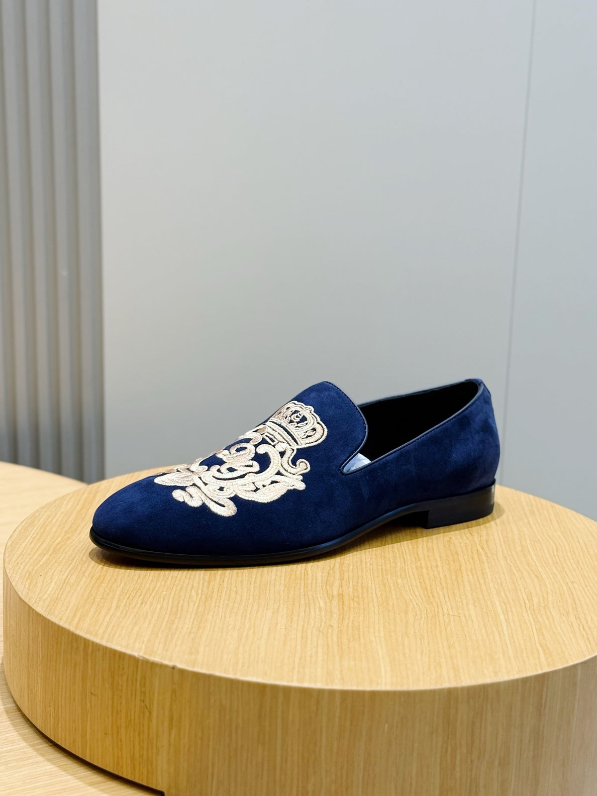 Dolce & Gabbana DG Men's Moccasin Loafers with Metal Horsebit