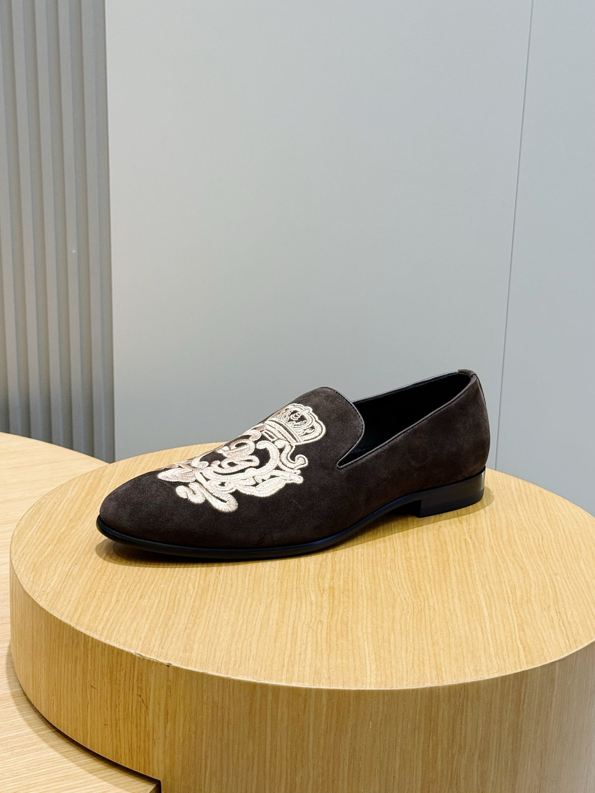 Dolce & Gabbana DG Men's Moccasin Loafers with Metal Horsebit