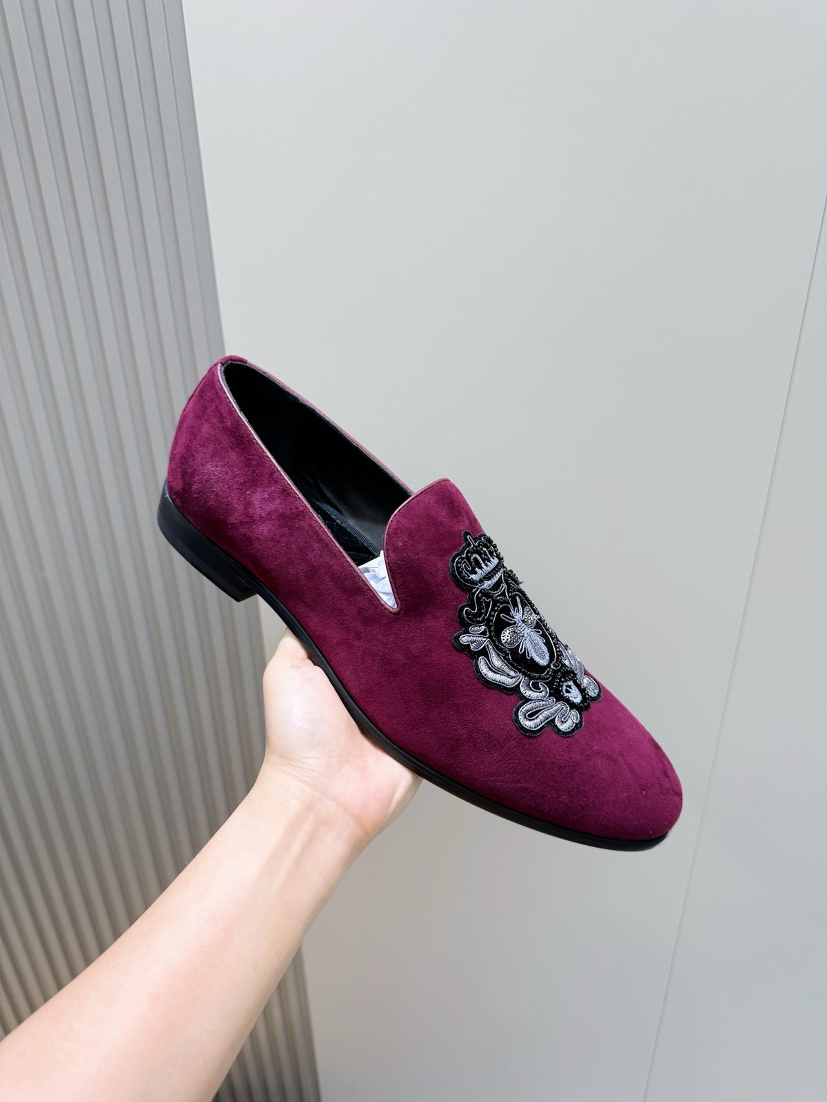Dolce & Gabbana DG Men's Moccasin Loafers with Metal Horsebit