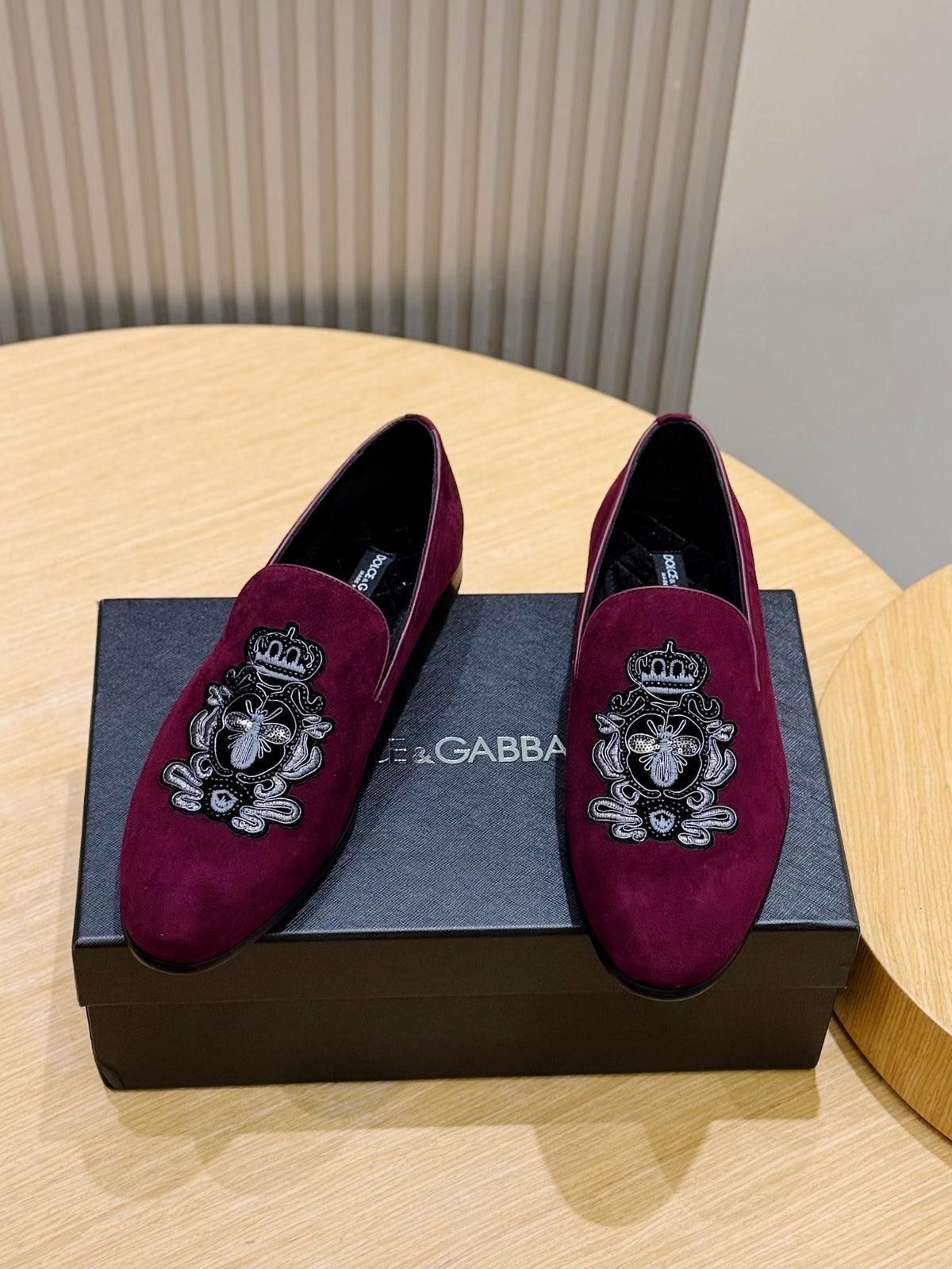 Dolce & Gabbana DG Men's Moccasin Loafers with Metal Horsebit