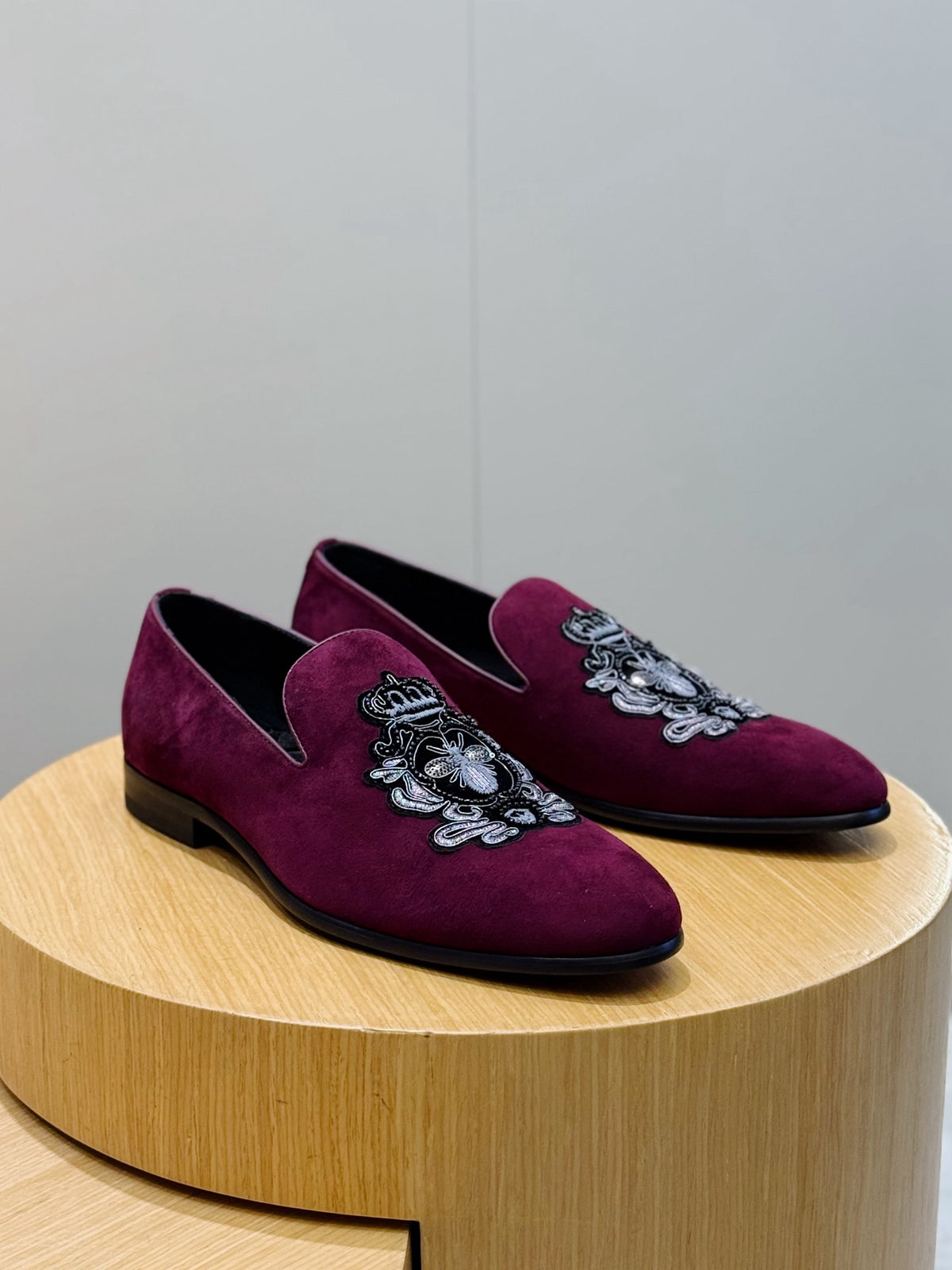 Dolce & Gabbana DG Men's Moccasin Loafers with Metal Horsebit
