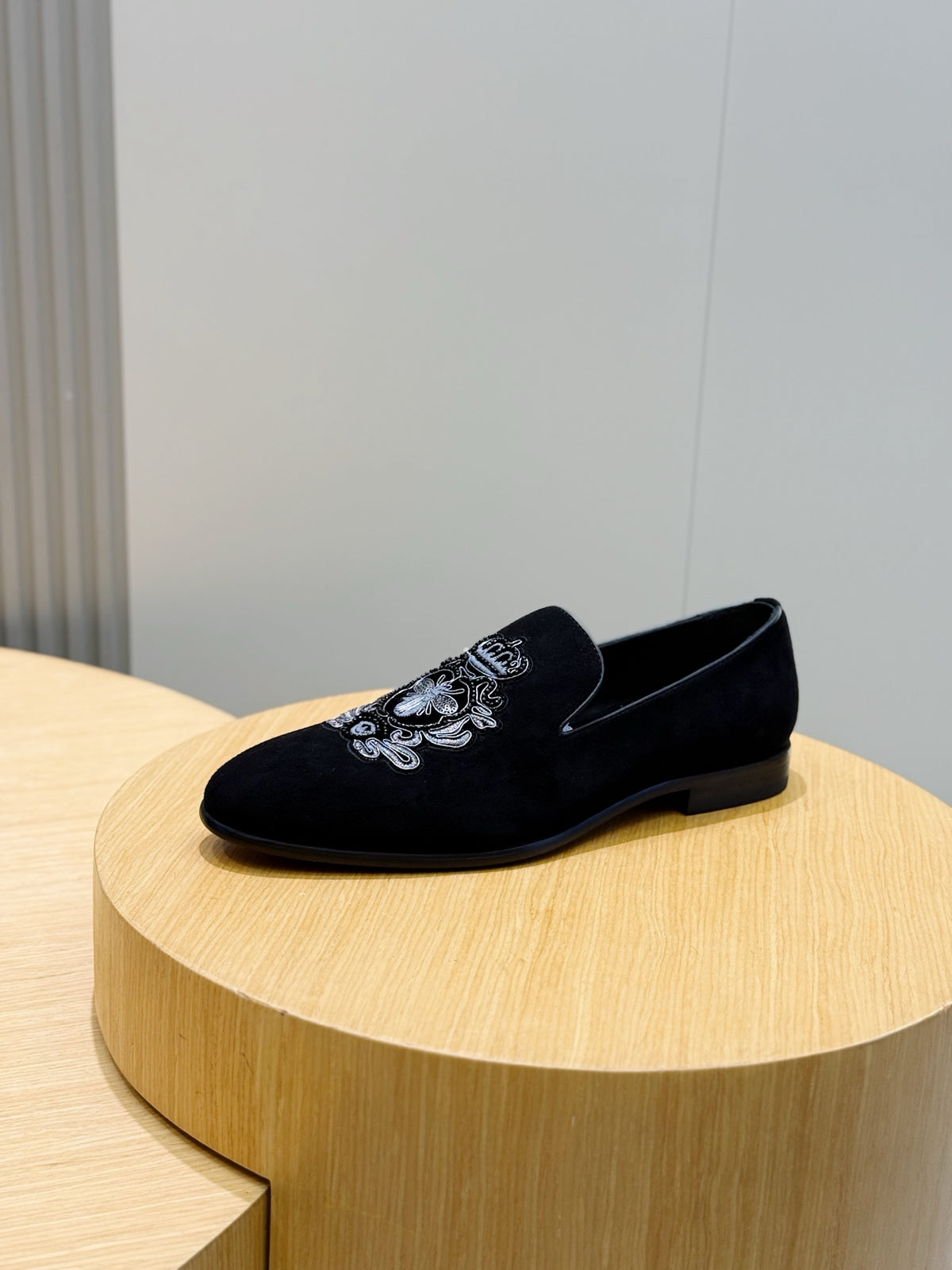 Dolce & Gabbana DG Men's Moccasin Loafers with Metal Horsebit