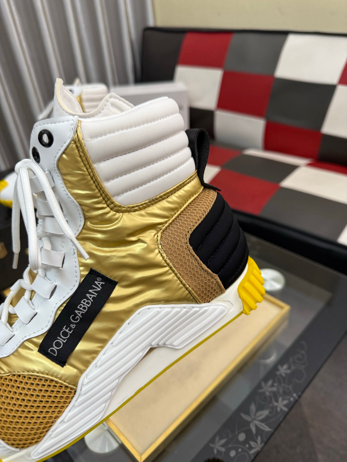 Dolce & Gabbana DG Silk Calfskin & Nubuck Casual Sneakers