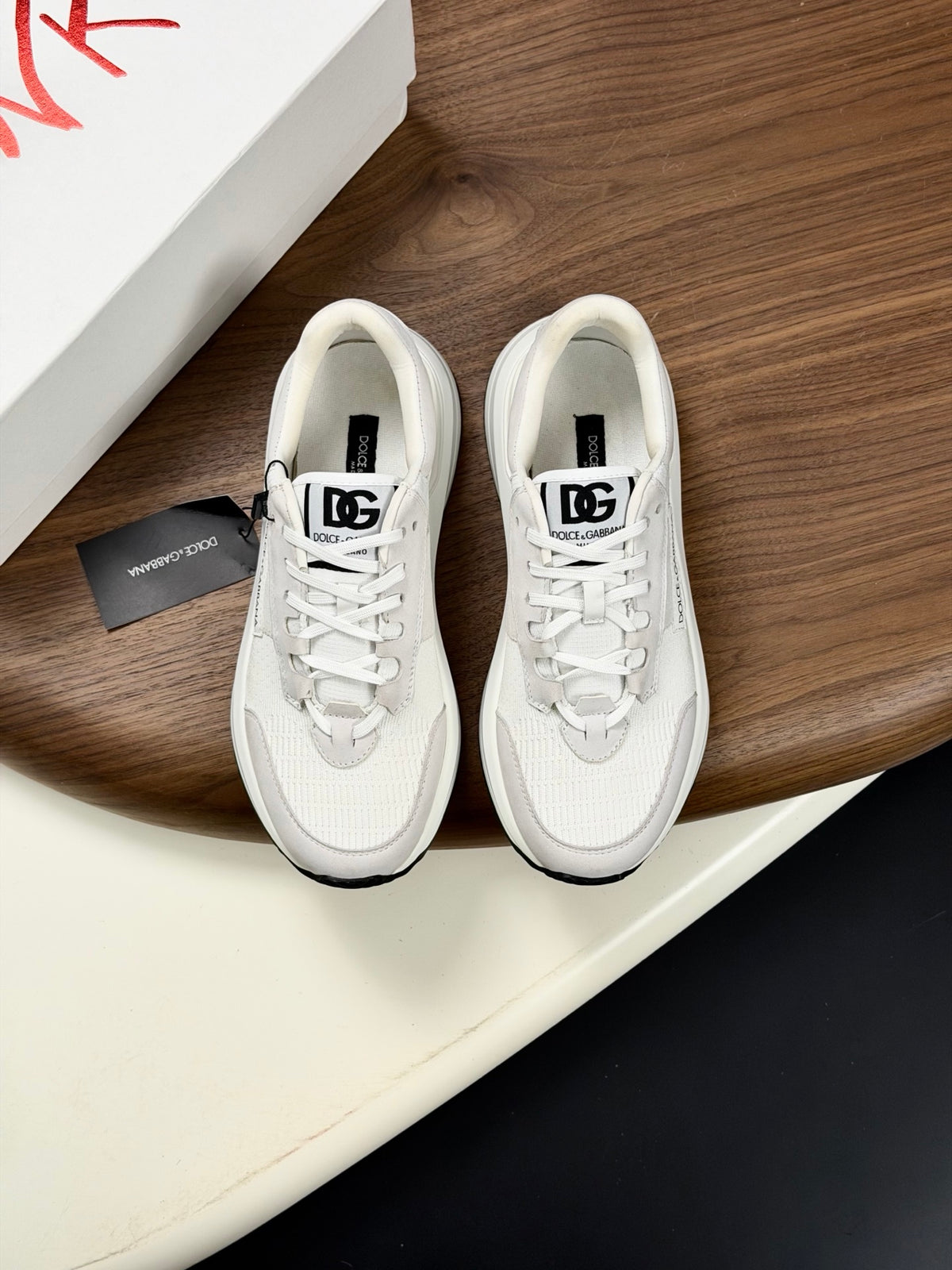 Dolce & Gabbana DG Premium Men's Mixed-Material Casual Sneakers
