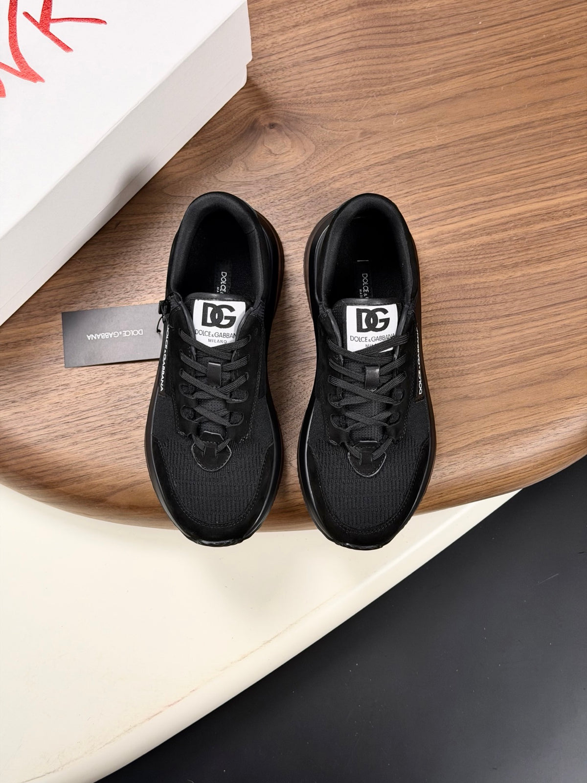 Dolce & Gabbana DG Premium Men's Mixed-Material Casual Sneakers