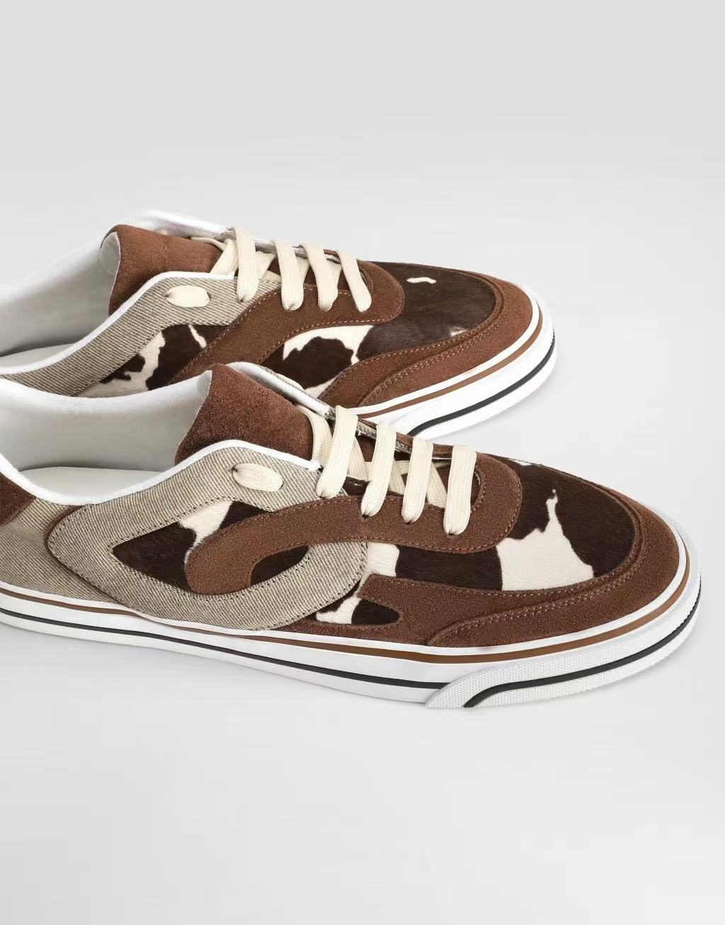 Dolce & Gabbana DG Men's Multi-Material Casual Sneakers 4 Colors
