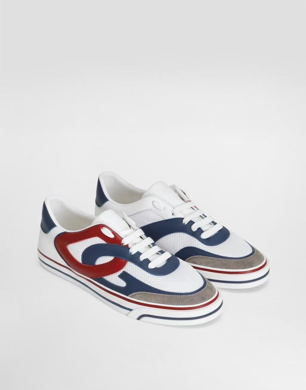 Dolce & Gabbana DG Men's Multi-Material Casual Sneakers 4 Colors