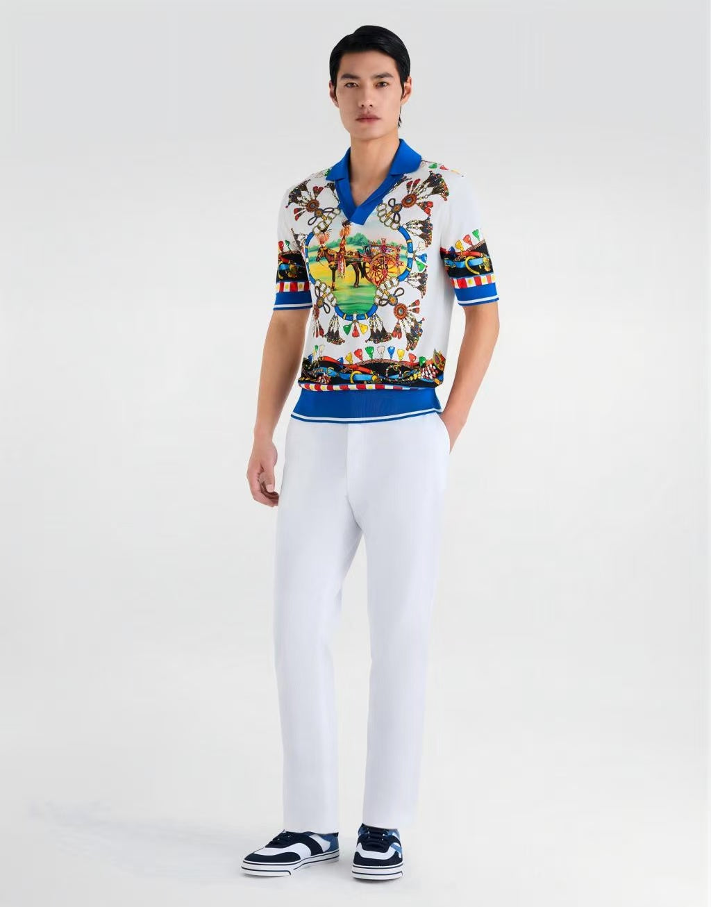 Dolce & Gabbana DG Men's Multi-Material Casual Sneakers 4 Colors