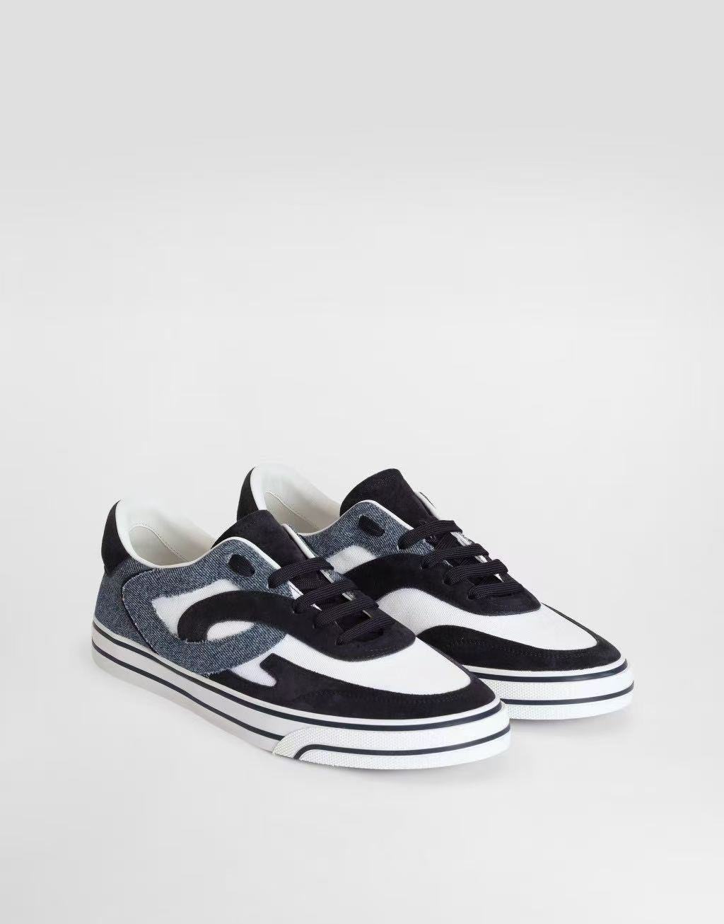 Dolce & Gabbana DG Men's Multi-Material Casual Sneakers 4 Colors