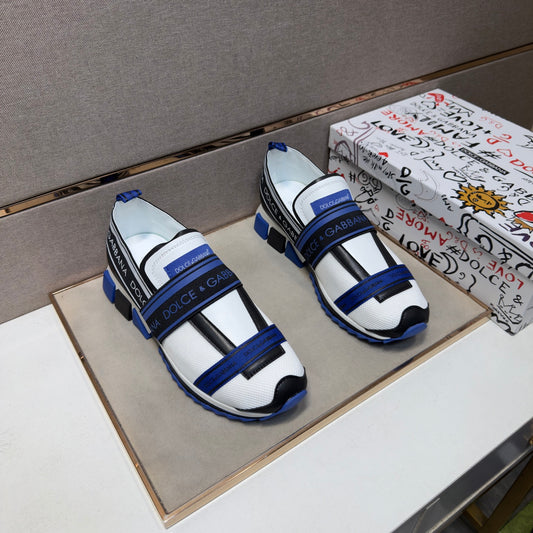 Dolce & Gabbana DG Couple's Multi-Material Casual Sneakers 5 Colors