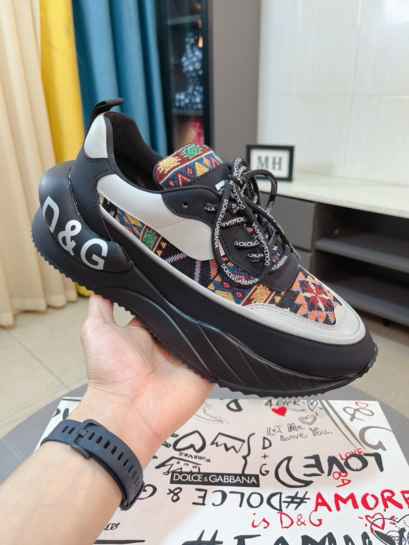 Dolce & Gabbana DG Men's Top-Grain Calfskin Casual Sneakers