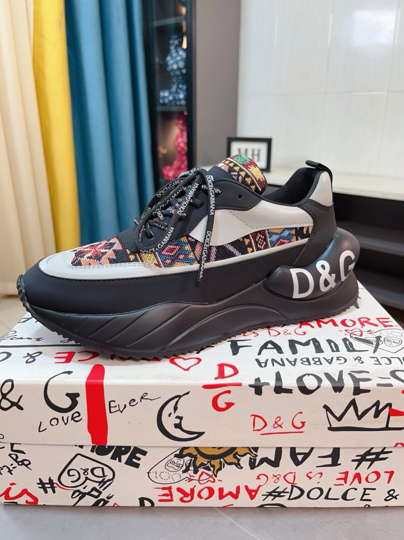 Dolce & Gabbana DG Men's Top-Grain Calfskin Casual Sneakers