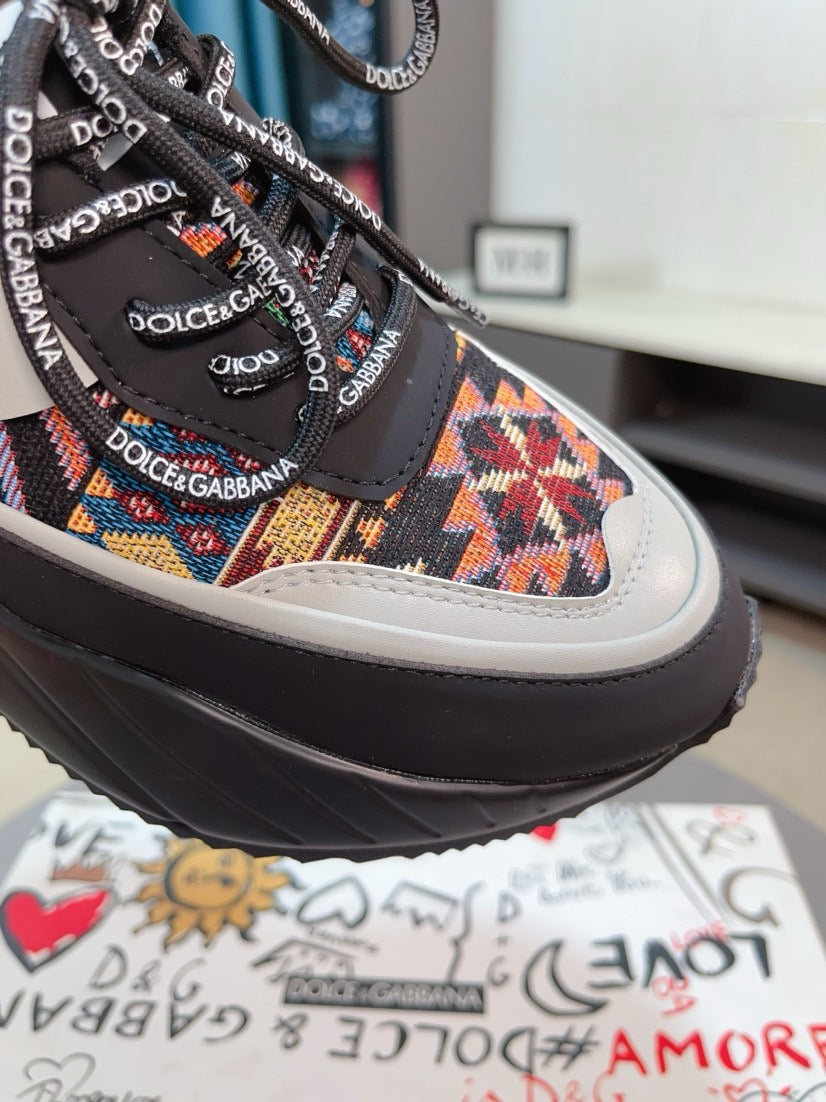 Dolce & Gabbana DG Men's Top-Grain Calfskin Casual Sneakers