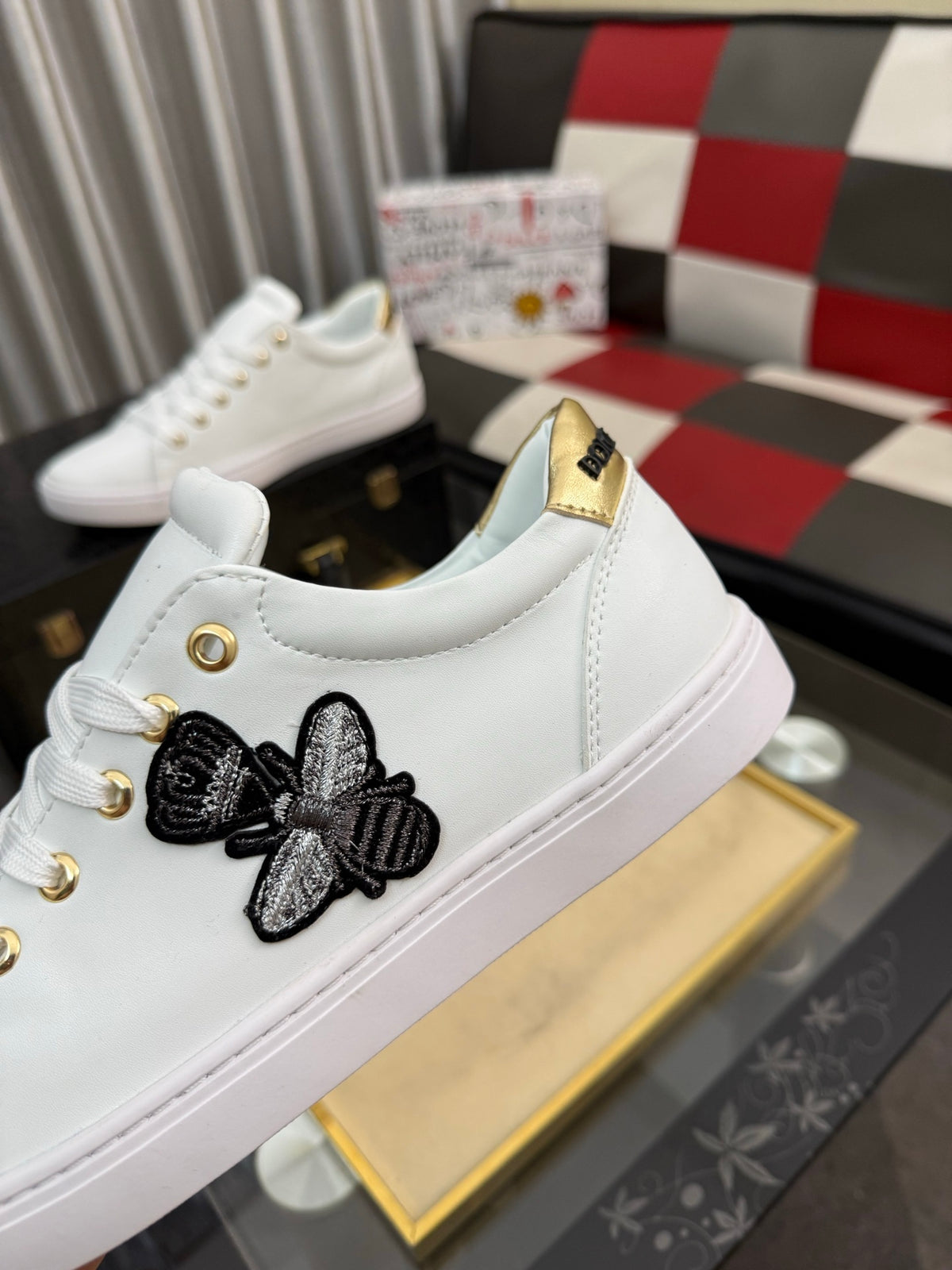 Dolce & Gabbana DG Silk Calfskin & Nubuck Casual Sneakers