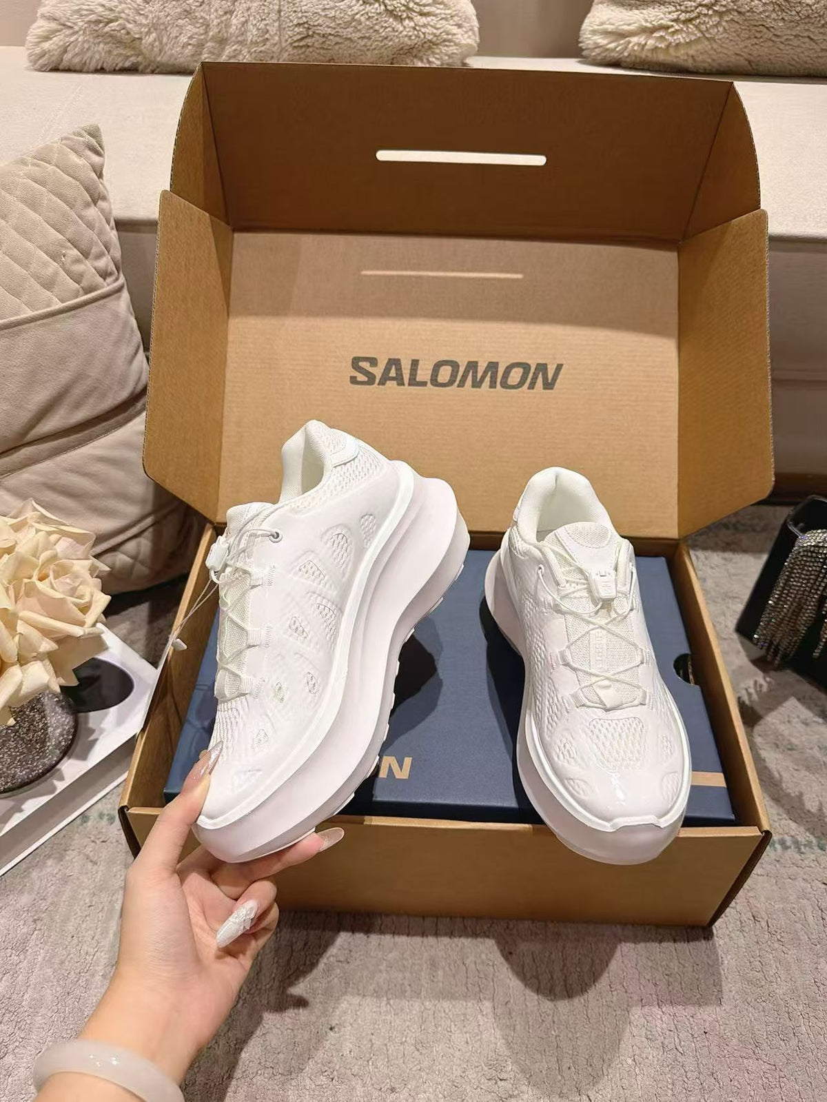 Salomon x CDG Chunky Mesh Sneakers for Women