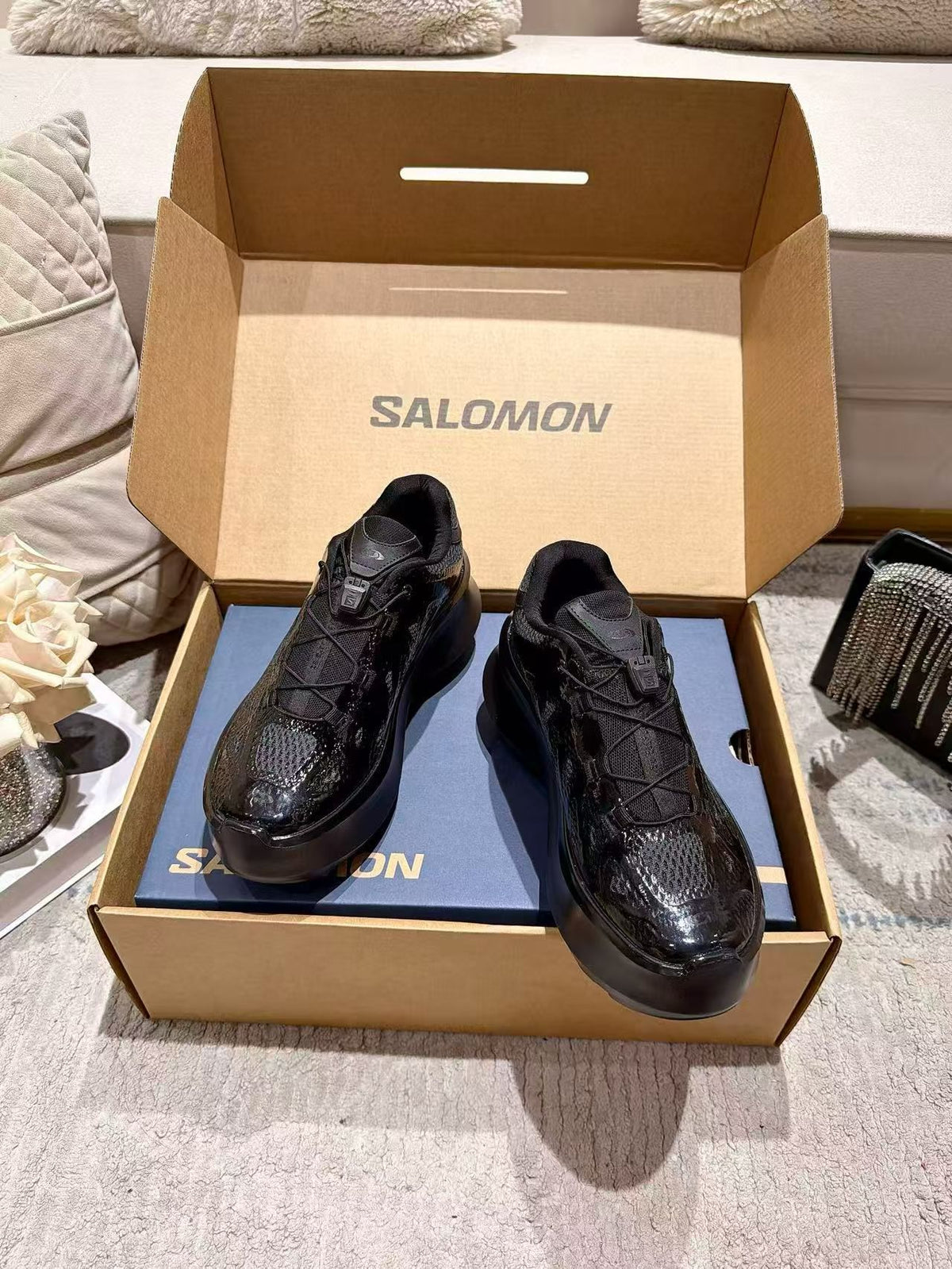 Salomon x CDG Chunky Mesh Sneakers for Women