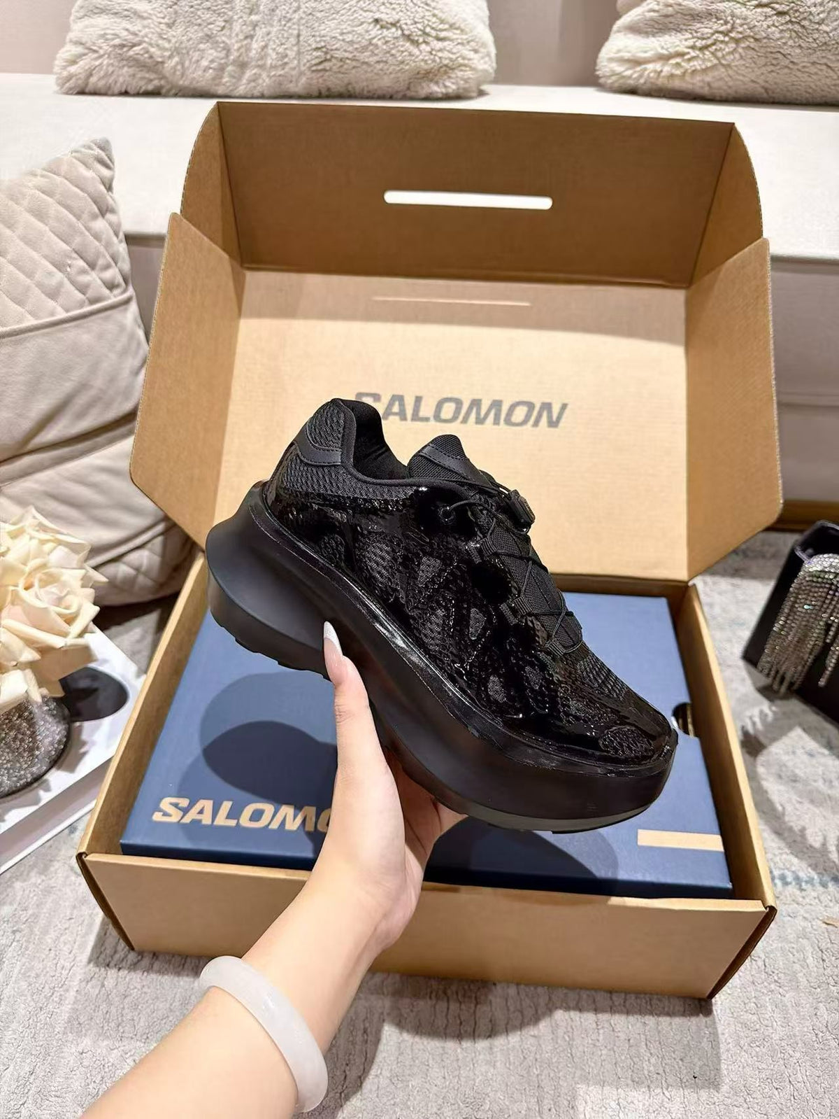 Salomon x CDG Chunky Mesh Sneakers for Women