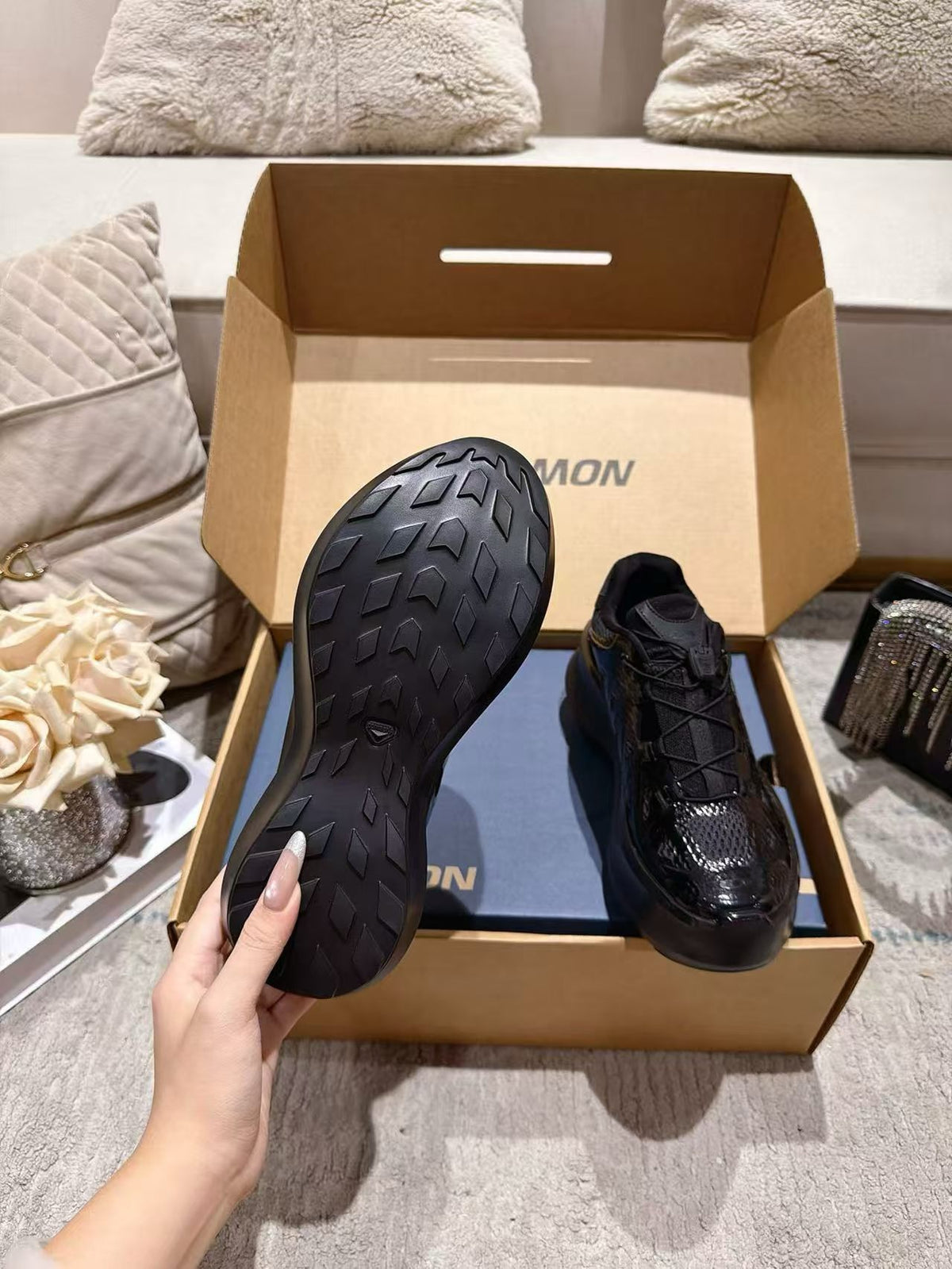 Salomon x CDG Chunky Mesh Sneakers for Women