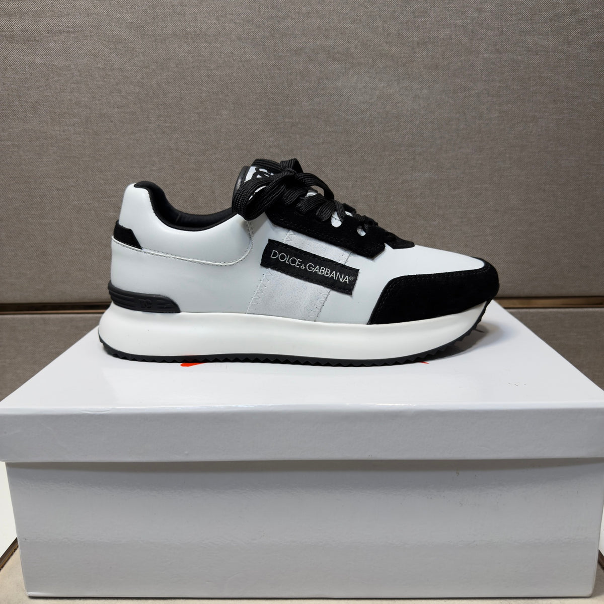 Dolce & Gabbana DG Men's Multi-Material Casual Sneakers 3 Colors