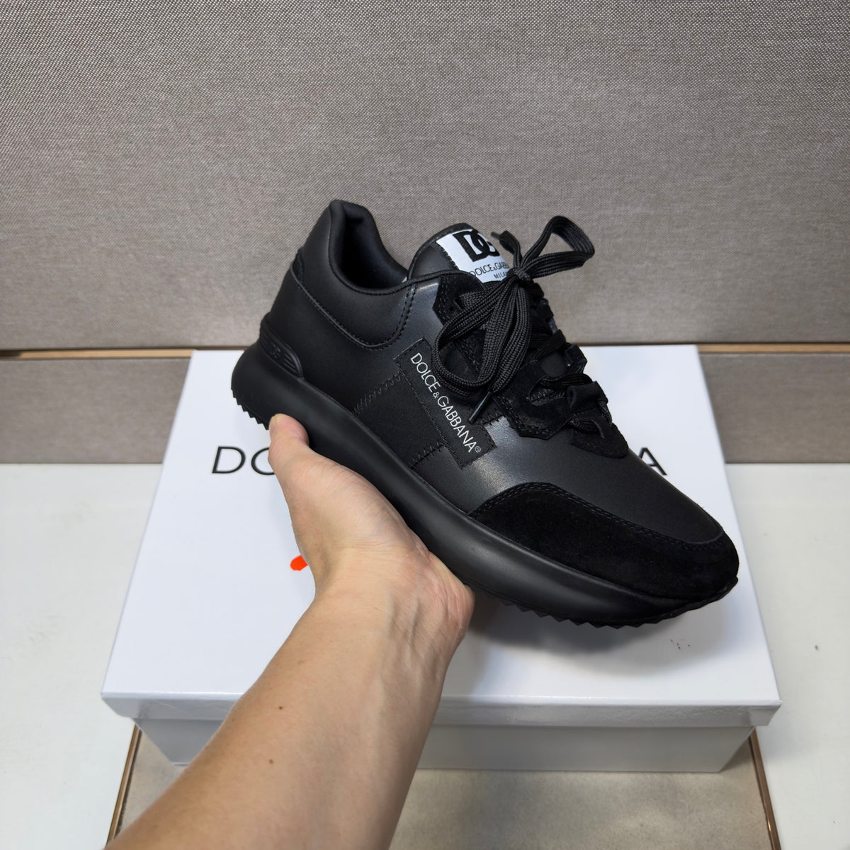 Dolce & Gabbana DG Men's Multi-Material Casual Sneakers 3 Colors