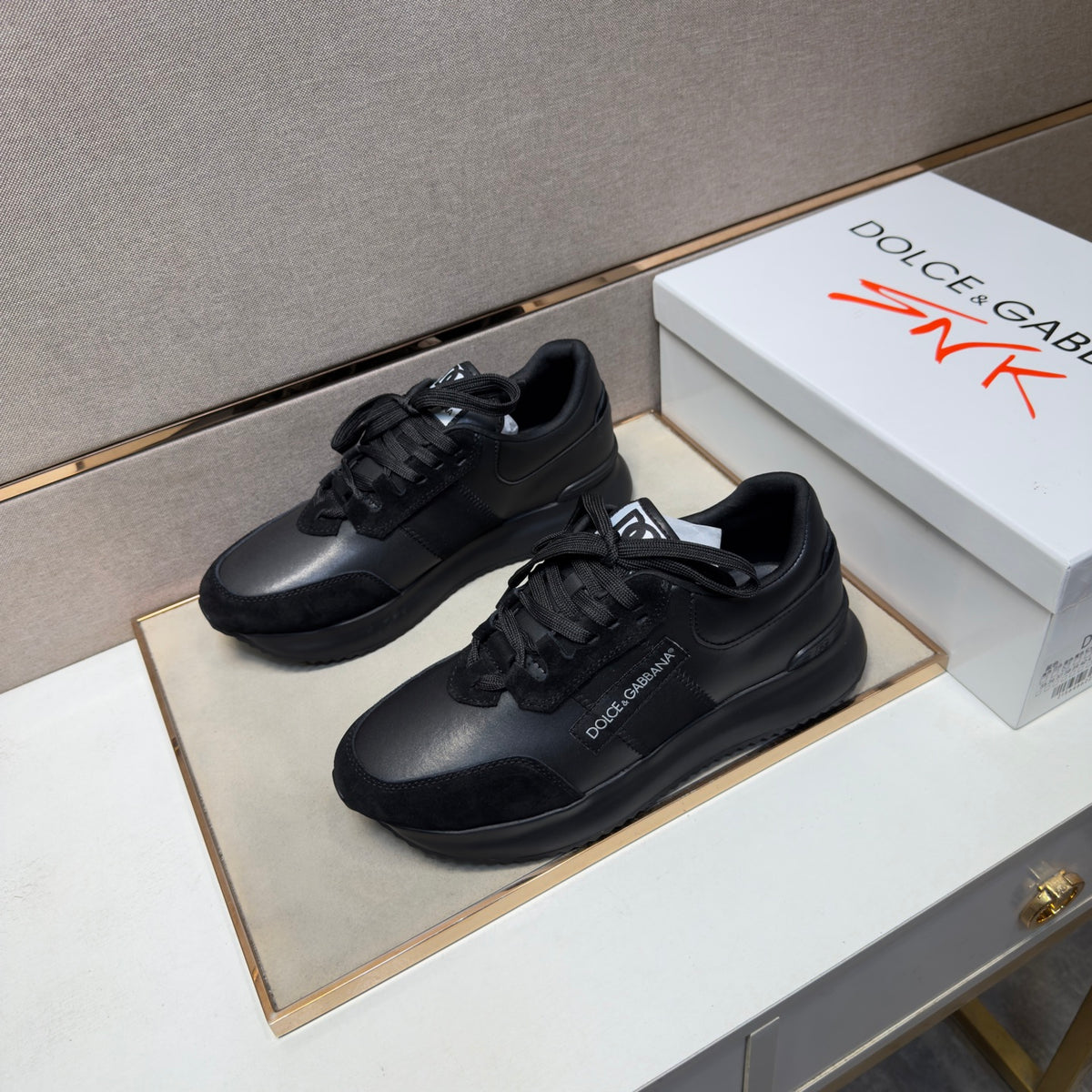 Dolce & Gabbana DG Men's Multi-Material Casual Sneakers 3 Colors