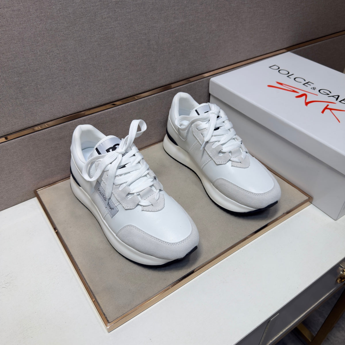 Dolce & Gabbana DG Men's Multi-Material Casual Sneakers 3 Colors
