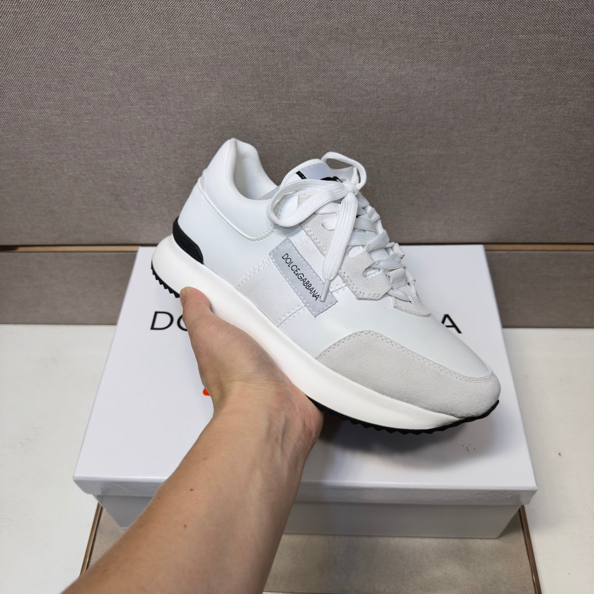 Dolce & Gabbana DG Men's Multi-Material Casual Sneakers 3 Colors