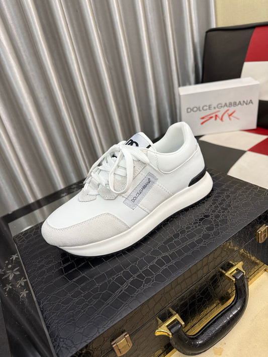 Dolce & Gabbana DG Silk Calfskin & Nubuck Casual Sneakers