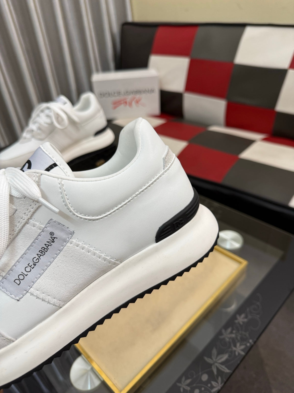 Dolce & Gabbana DG Silk Calfskin & Nubuck Casual Sneakers