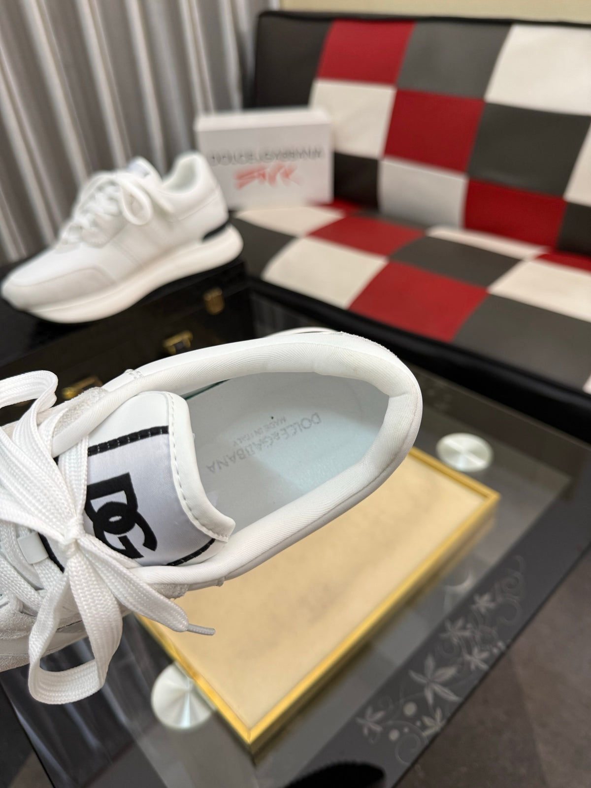 Dolce & Gabbana DG Silk Calfskin & Nubuck Casual Sneakers
