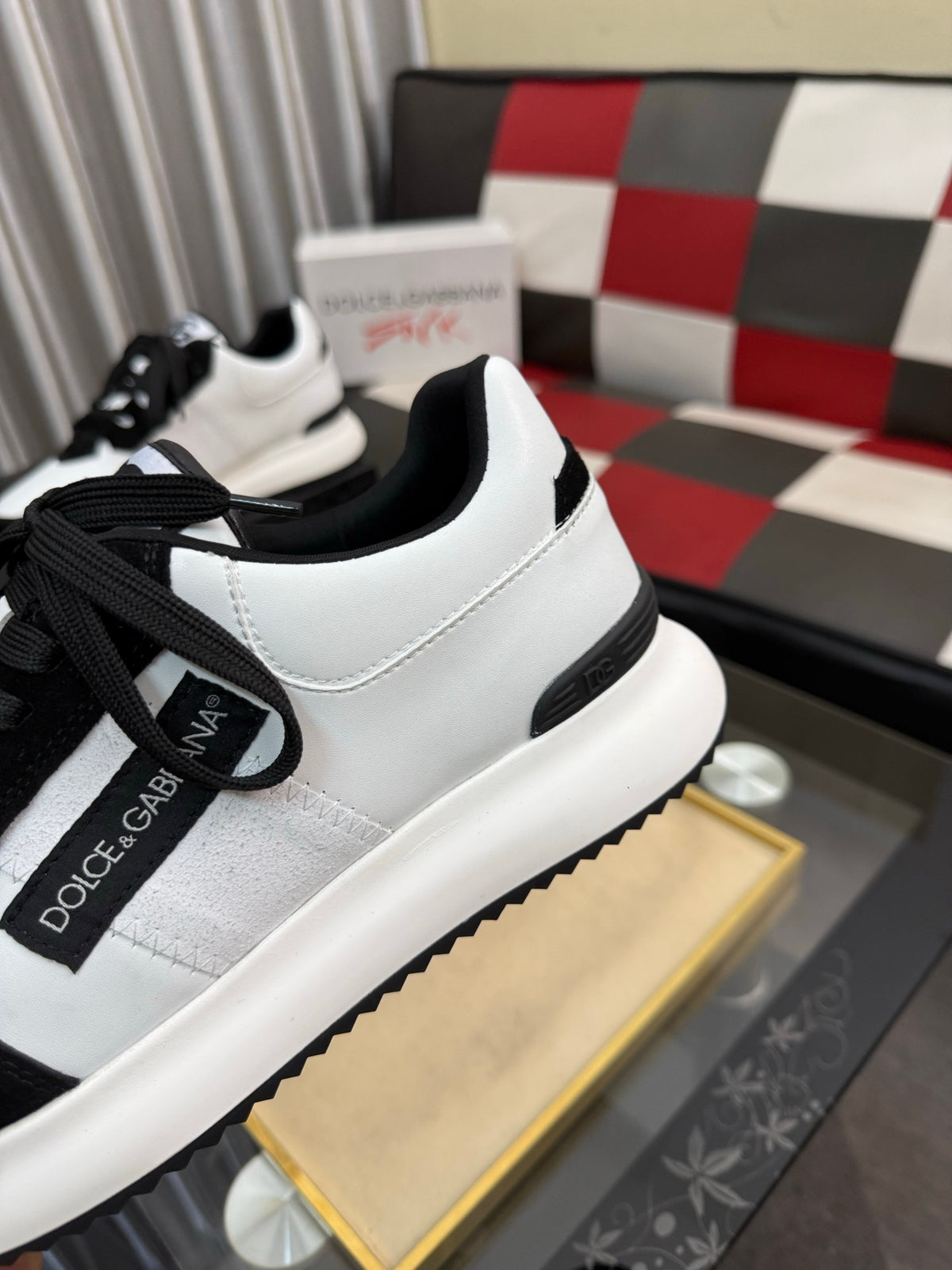 Dolce & Gabbana DG Silk Calfskin & Nubuck Casual Sneakers
