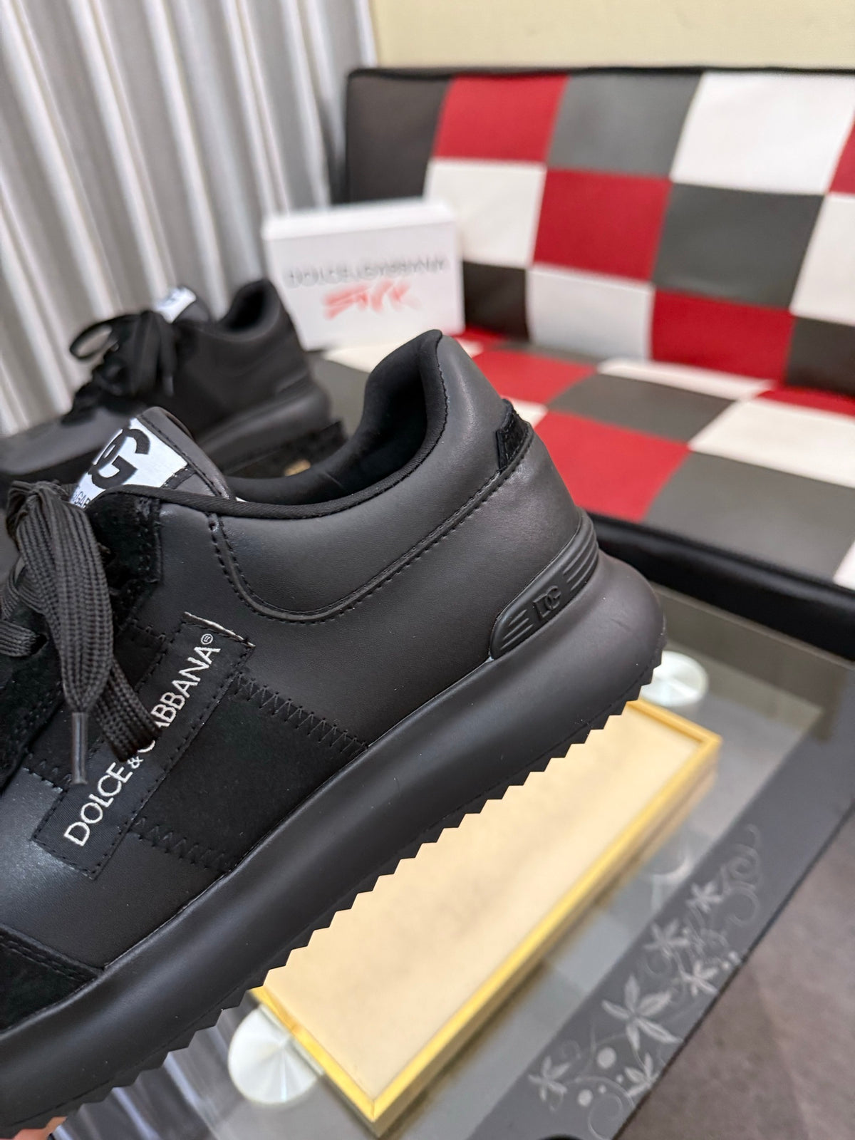 Dolce & Gabbana DG Silk Calfskin & Nubuck Casual Sneakers