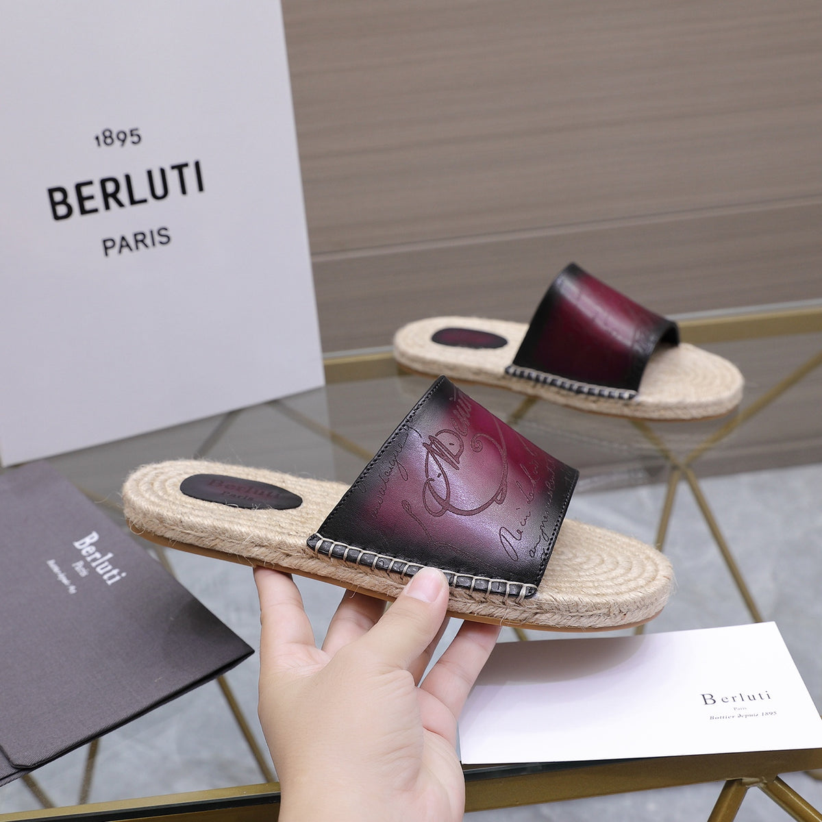 Berluti Men's Edge-Last Leather Casual Shoes