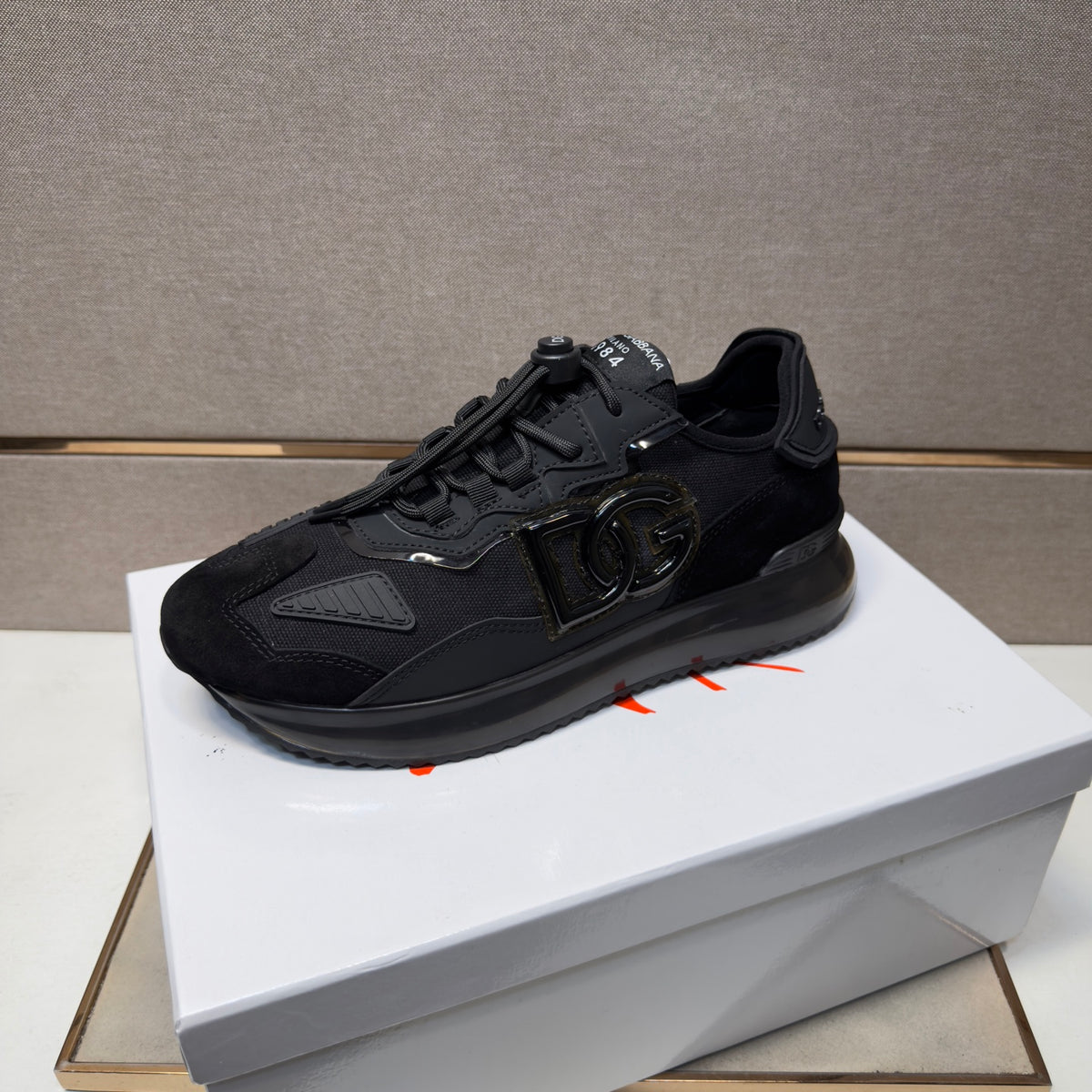 Dolce & Gabbana DG Couple's Multi-Material Casual Sneakers Multi-Color
