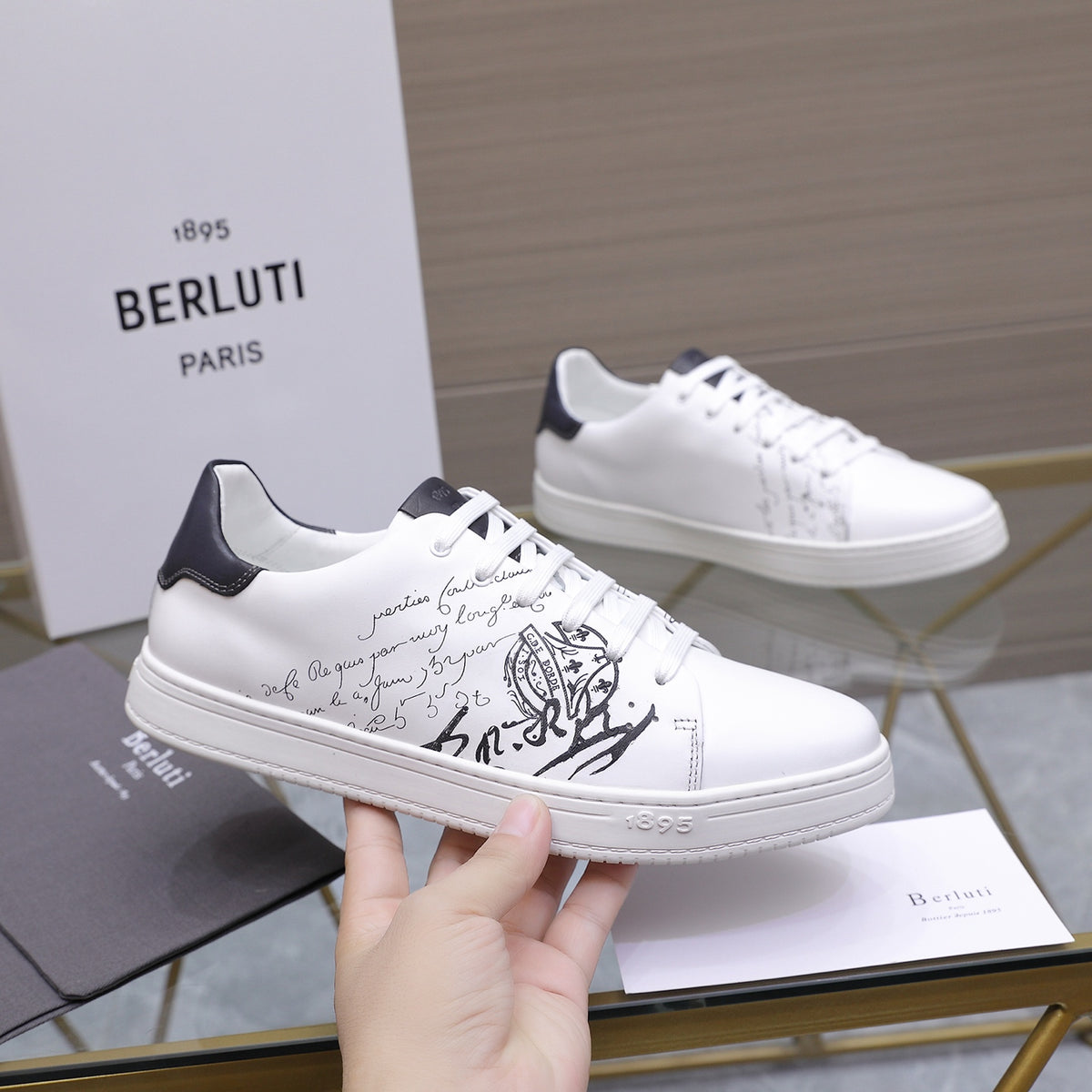Berluti Men's Edge-Last Leather Casual Shoes