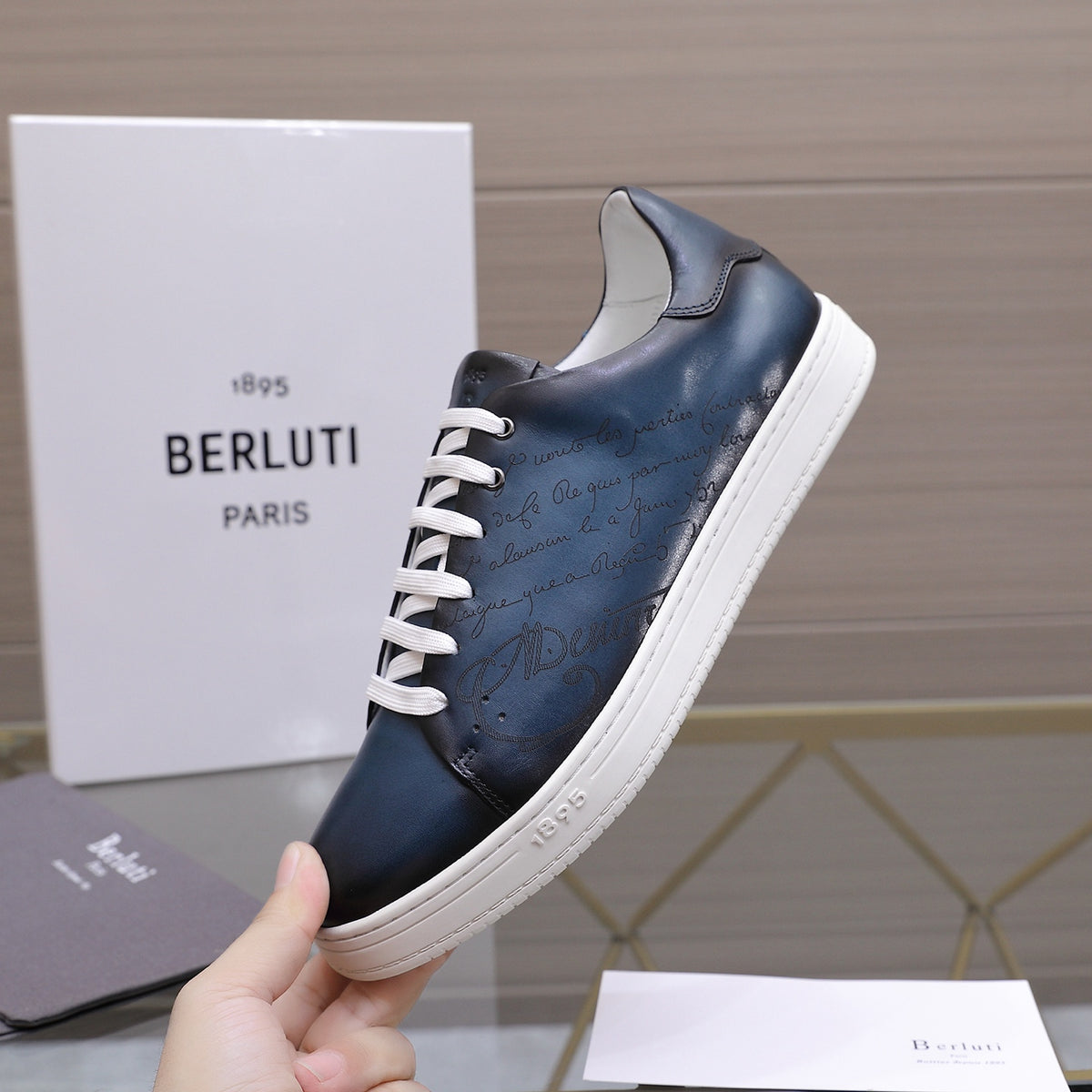 Berluti Men's Edge-Last Leather Casual Shoes