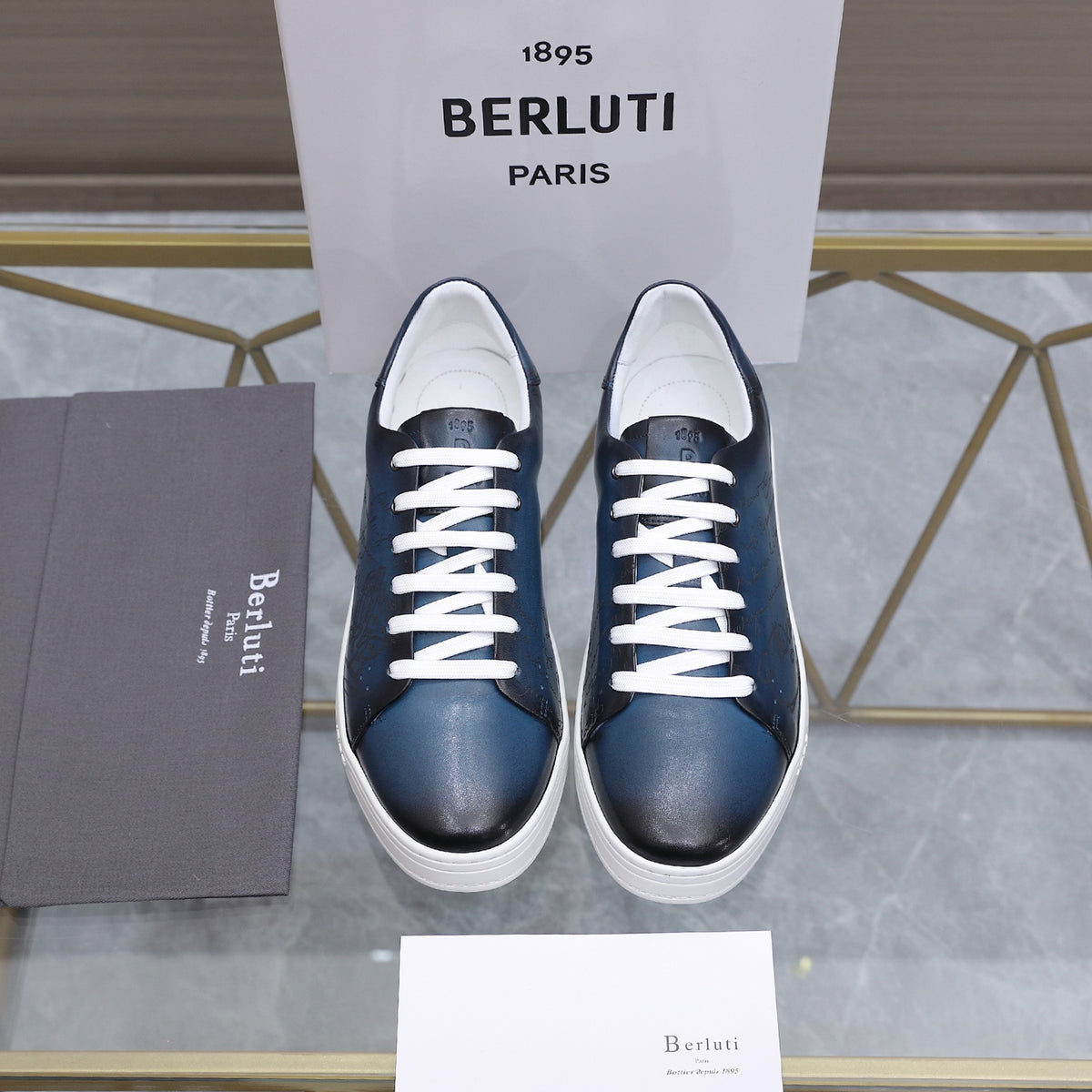 Berluti Men's Edge-Last Leather Casual Shoes