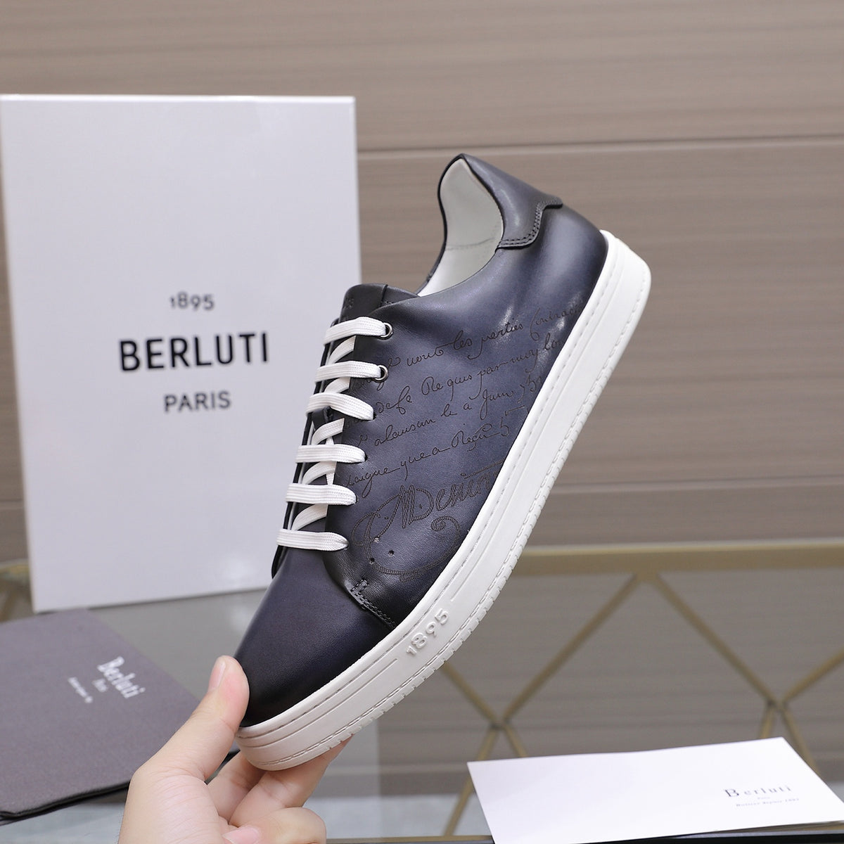 Berluti Men's Edge-Last Leather Casual Shoes
