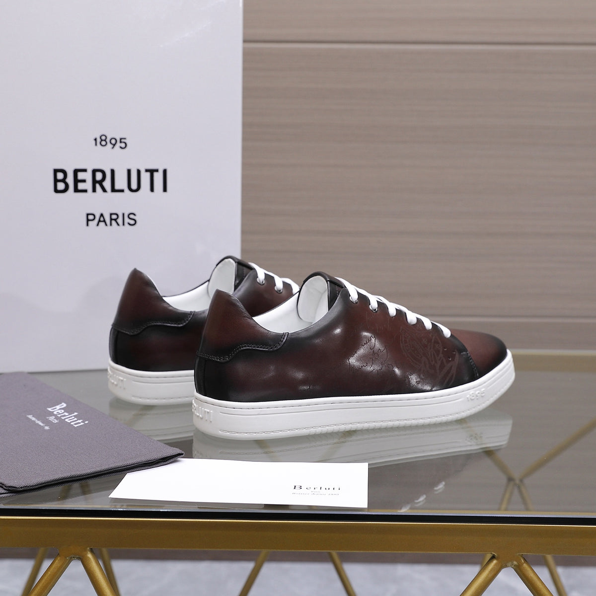 Berluti Men's Edge-Last Leather Casual Shoes